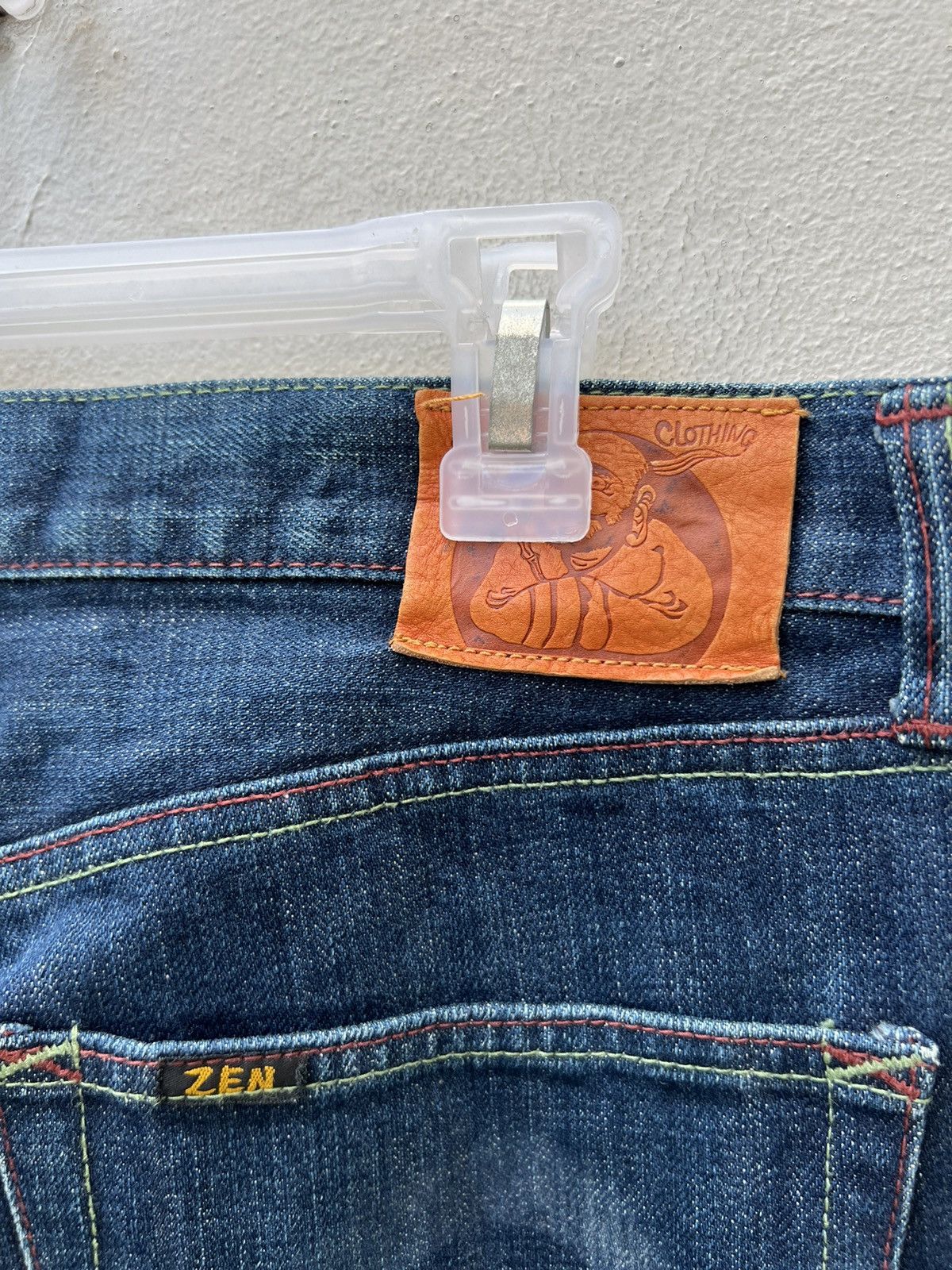 Mizra Jeans Kyoto Vintage Zen Kyoto Hand Painted Denim Ripped Jeans Size US 34 / EU 50 - 8 Thumbnail