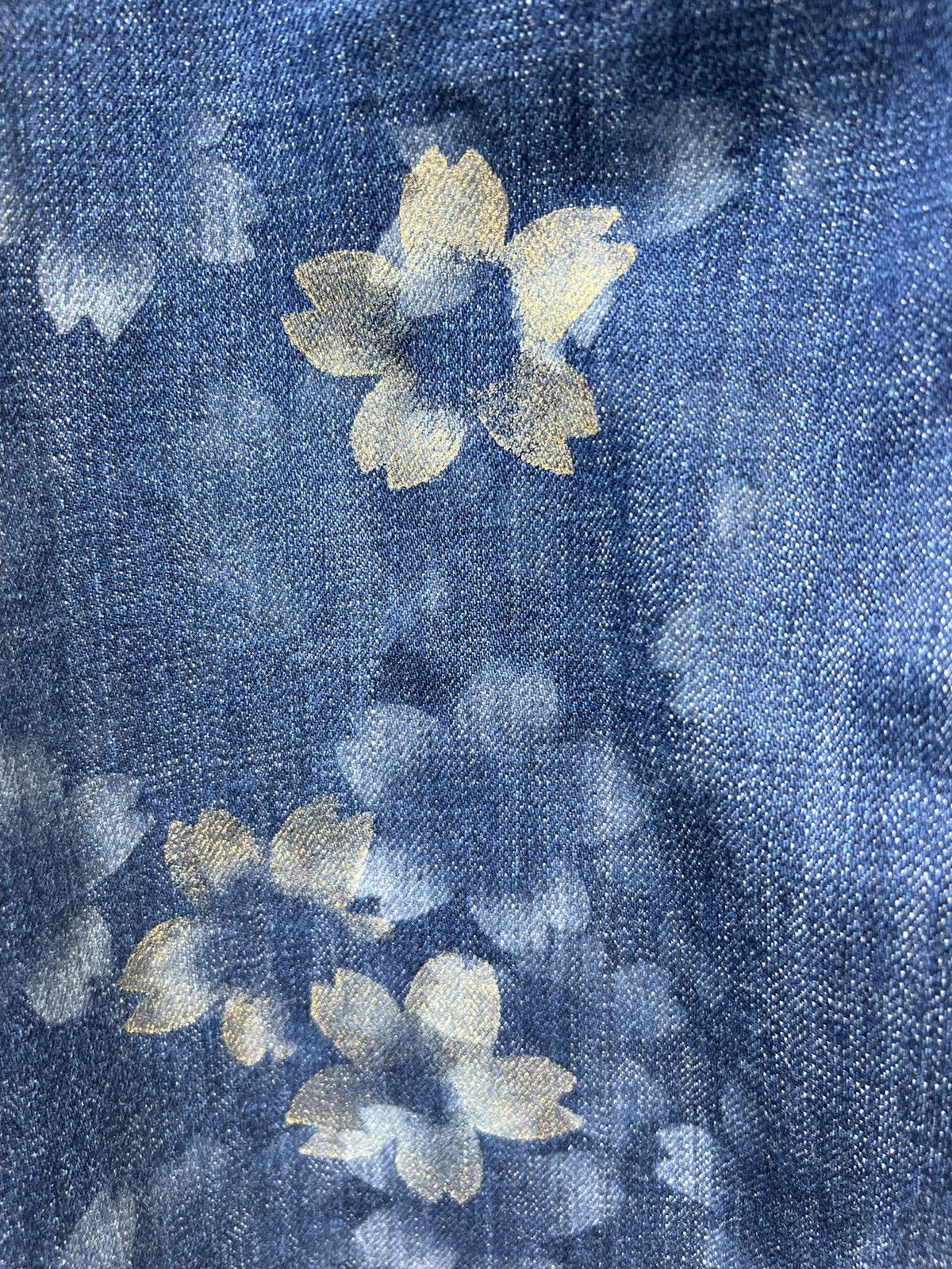 Mizra Jeans Kyoto Vintage Zen Kyoto Hand Painted Denim Ripped Jeans Size US 34 / EU 50 - 5 Thumbnail