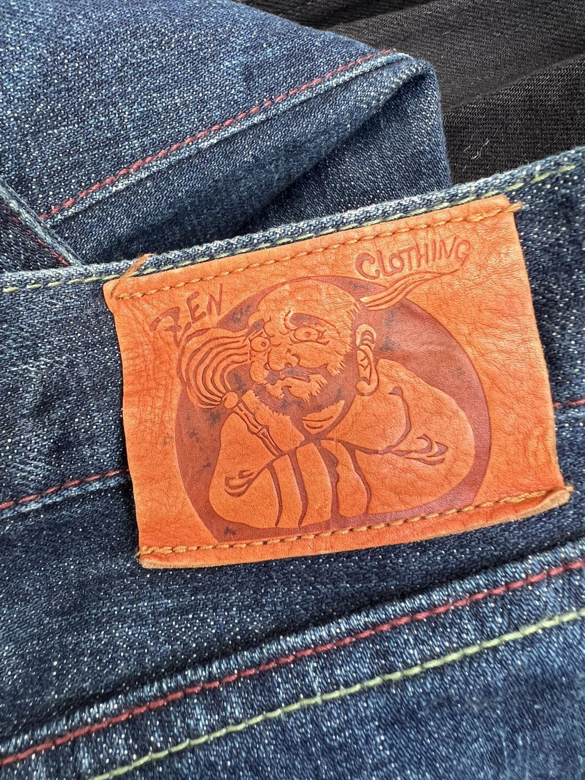 Mizra Jeans Kyoto Vintage Zen Kyoto Hand Painted Denim Ripped Jeans Size US 34 / EU 50 - 19 Thumbnail
