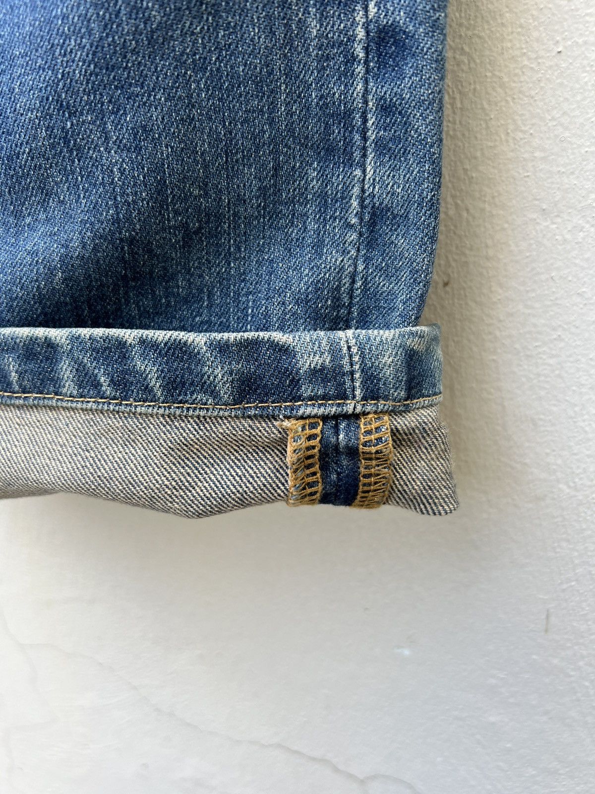 Vintage VTG Namino Ritatsujin Japan Clouds Dragon Denim Flare Jeans Size US 34 / EU 50 - 23 Thumbnail