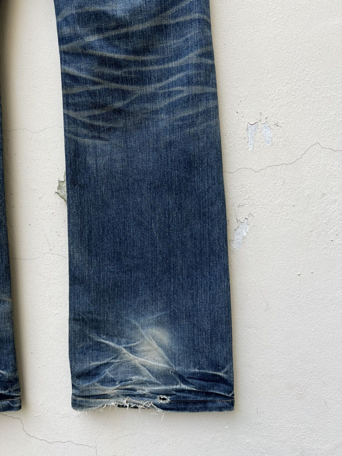 Vintage VTG Namino Ritatsujin Japan Clouds Dragon Denim Flare Jeans Size US 34 / EU 50 - 10 Thumbnail