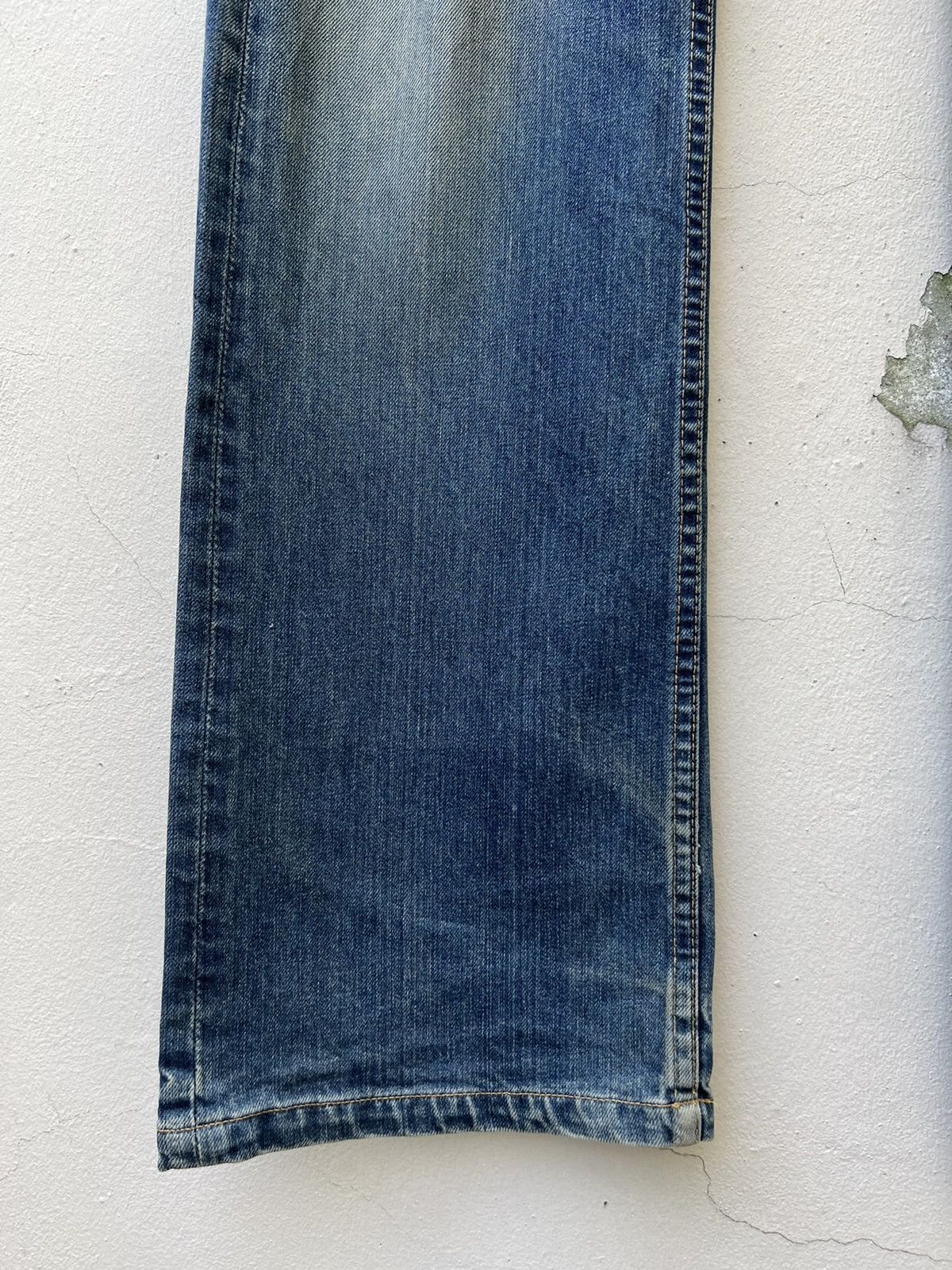 Vintage VTG Namino Ritatsujin Japan Clouds Dragon Denim Flare Jeans Size US 34 / EU 50 - 19 Thumbnail
