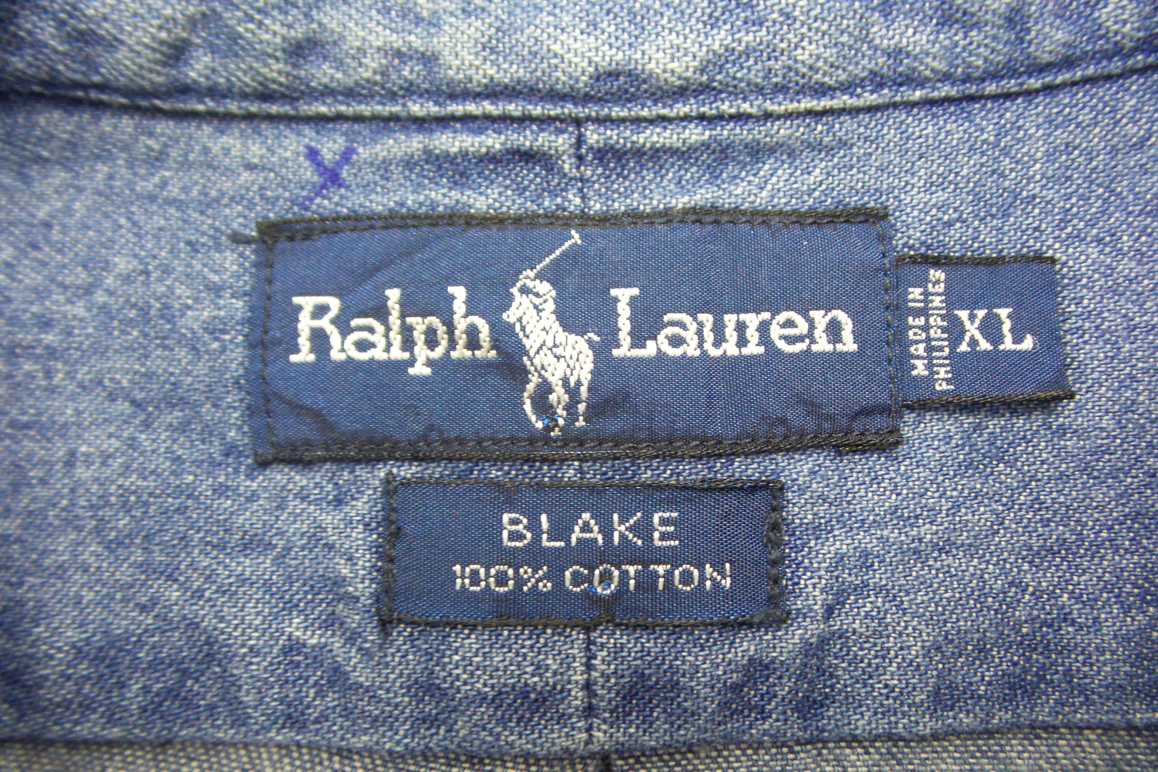 Polo Ralph Lauren × Ralph Lauren Ralph Lauren Button Ups Blue Denim Shirts Size US XL / EU 56 / 4 - 3 Thumbnail