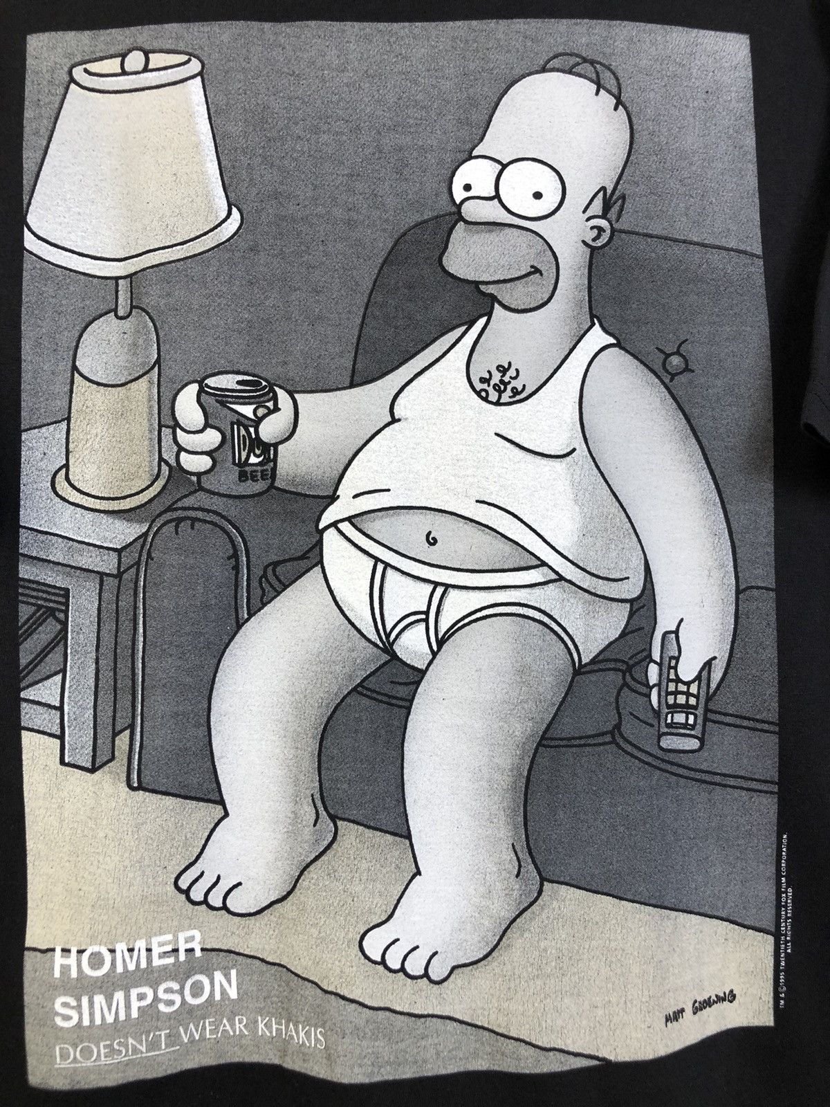 The Simpsons × Vintage Vintage Homer Simpsons 1995 T-shirt Size US L / EU 52-54 / 3 - 3 Thumbnail