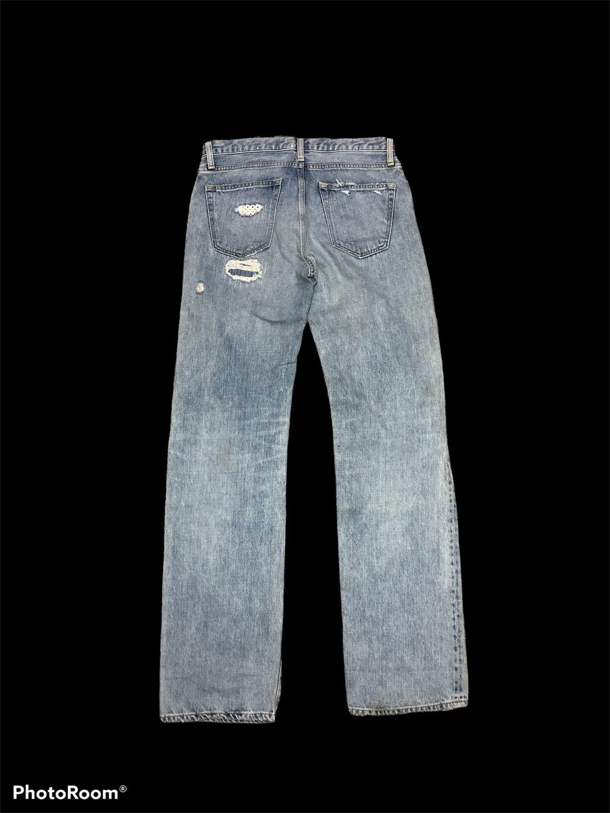 Japanese Brand UN VELTA DISTRESSED DENIM Size US 30 / EU 46 - 2 Thumbnail