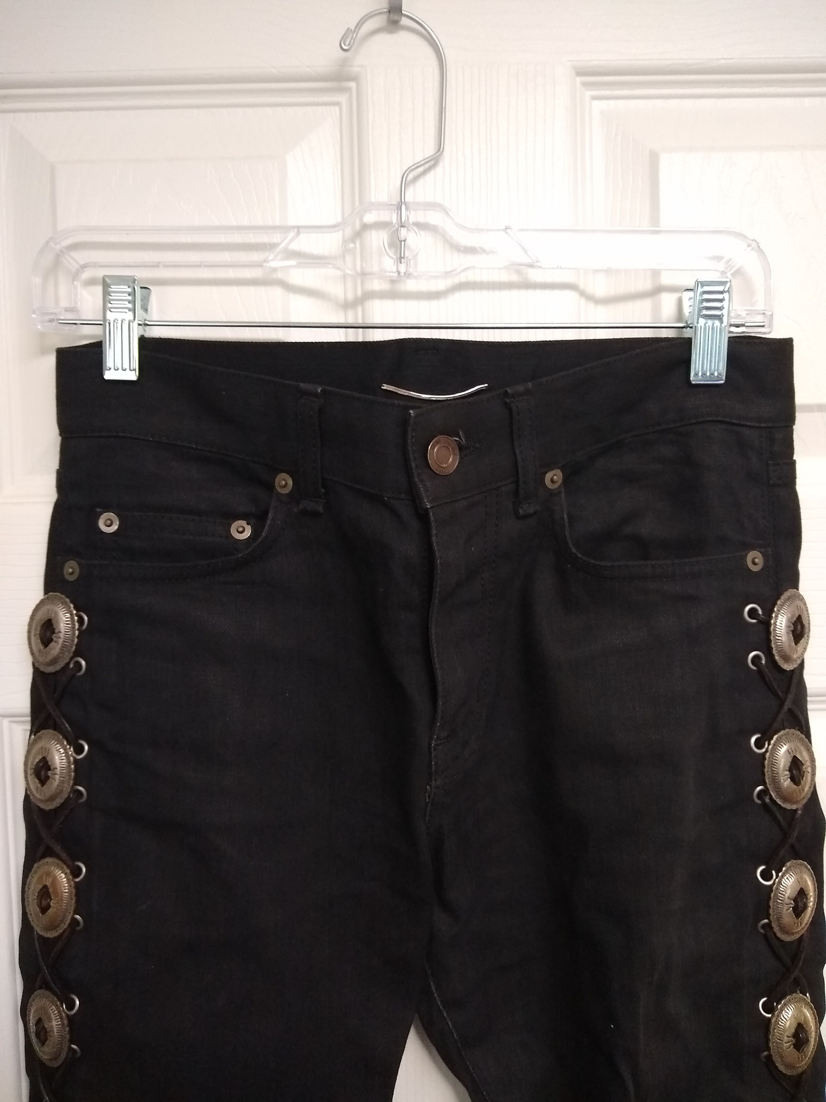 Hedi Slimane × Saint Laurent Paris SS15 Concho D02 Denim Jeans 27 Size US 27 - 2 Thumbnail