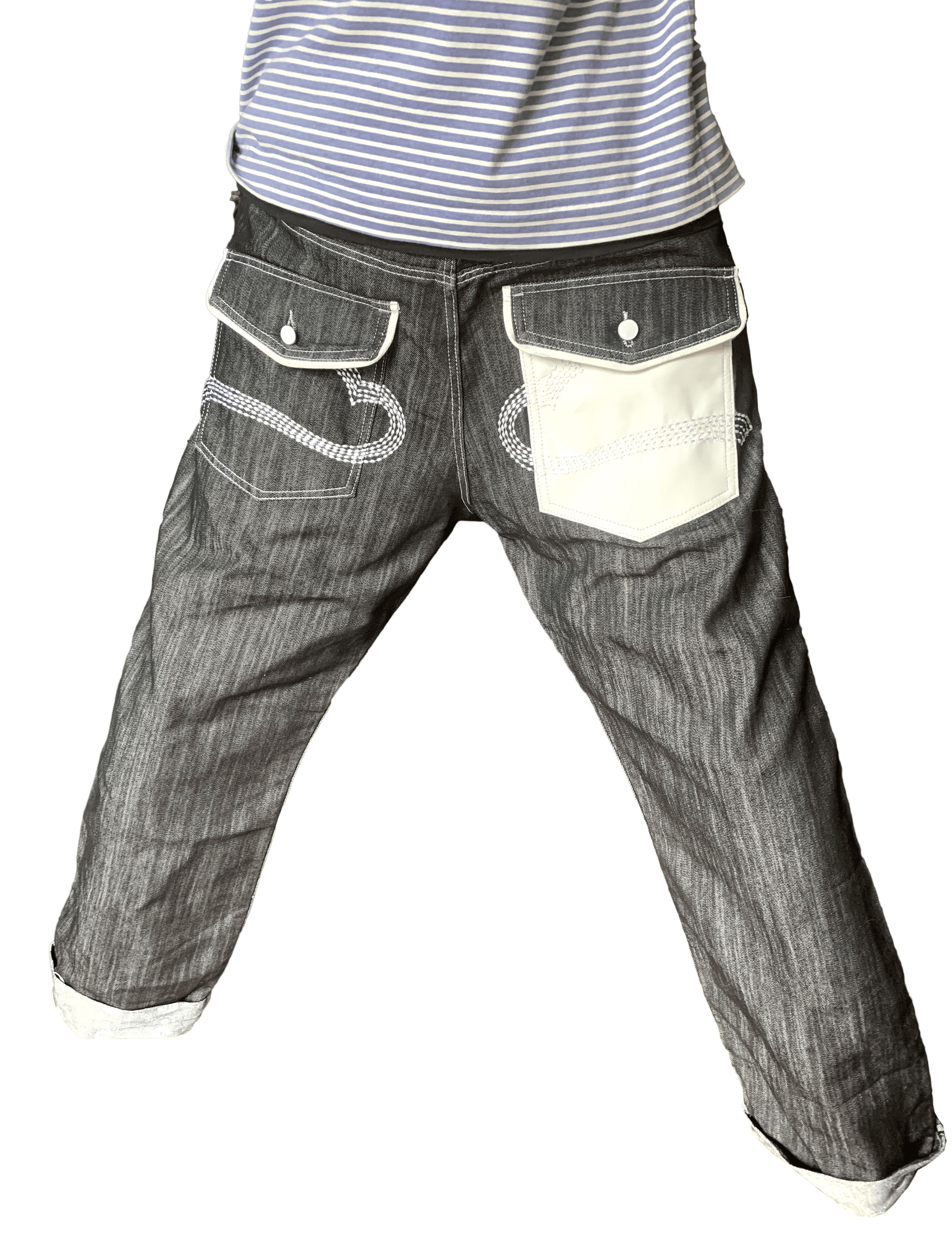 Japanese Brand × Vintage Vintage MoneyTalks Hip-Hop Y2K Jeans Size US 40 / EU 56 - 2 Thumbnail