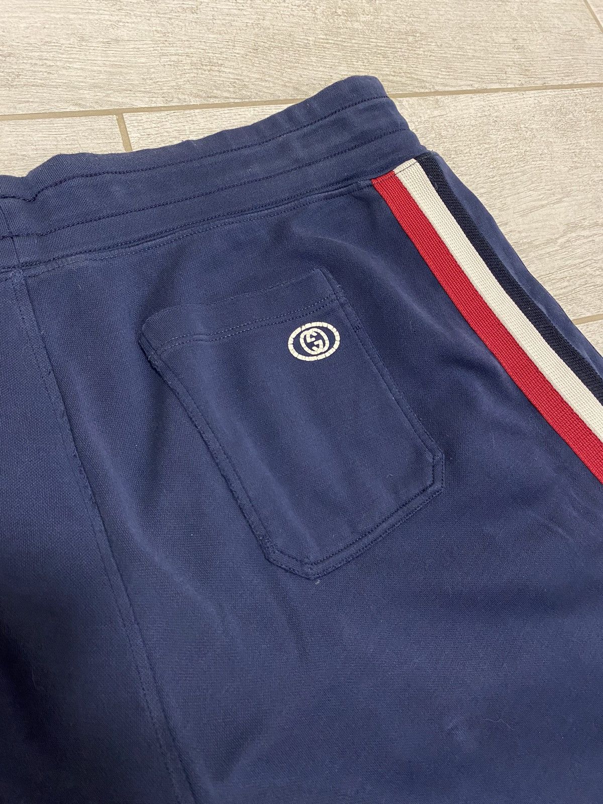 Gucci Gucci Stripped GG Logo Navy Men’s Joggers Sweatpants Size US 34 / EU 50 - 1 Thumbnail