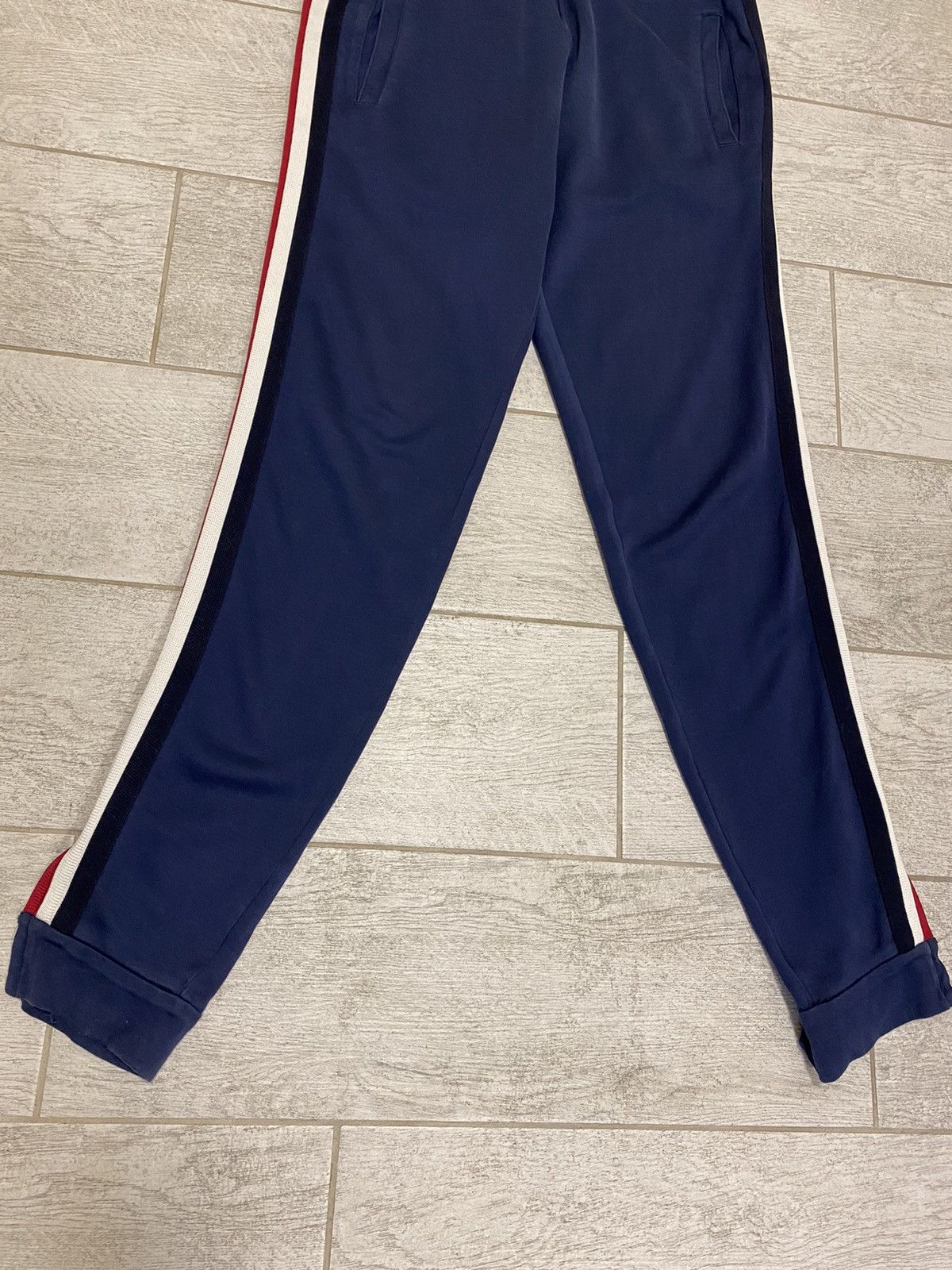 Gucci Gucci Stripped GG Logo Navy Men’s Joggers Sweatpants Size US 34 / EU 50 - 4 Thumbnail