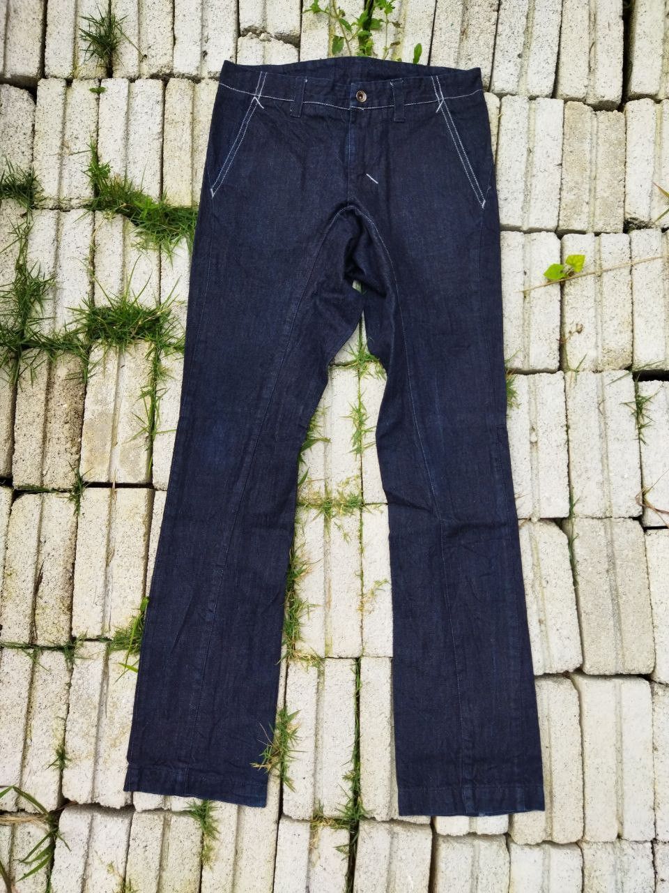image of Katharine Hamnett London vintage Hamnett Indigo Pants, Men's (Size 32)