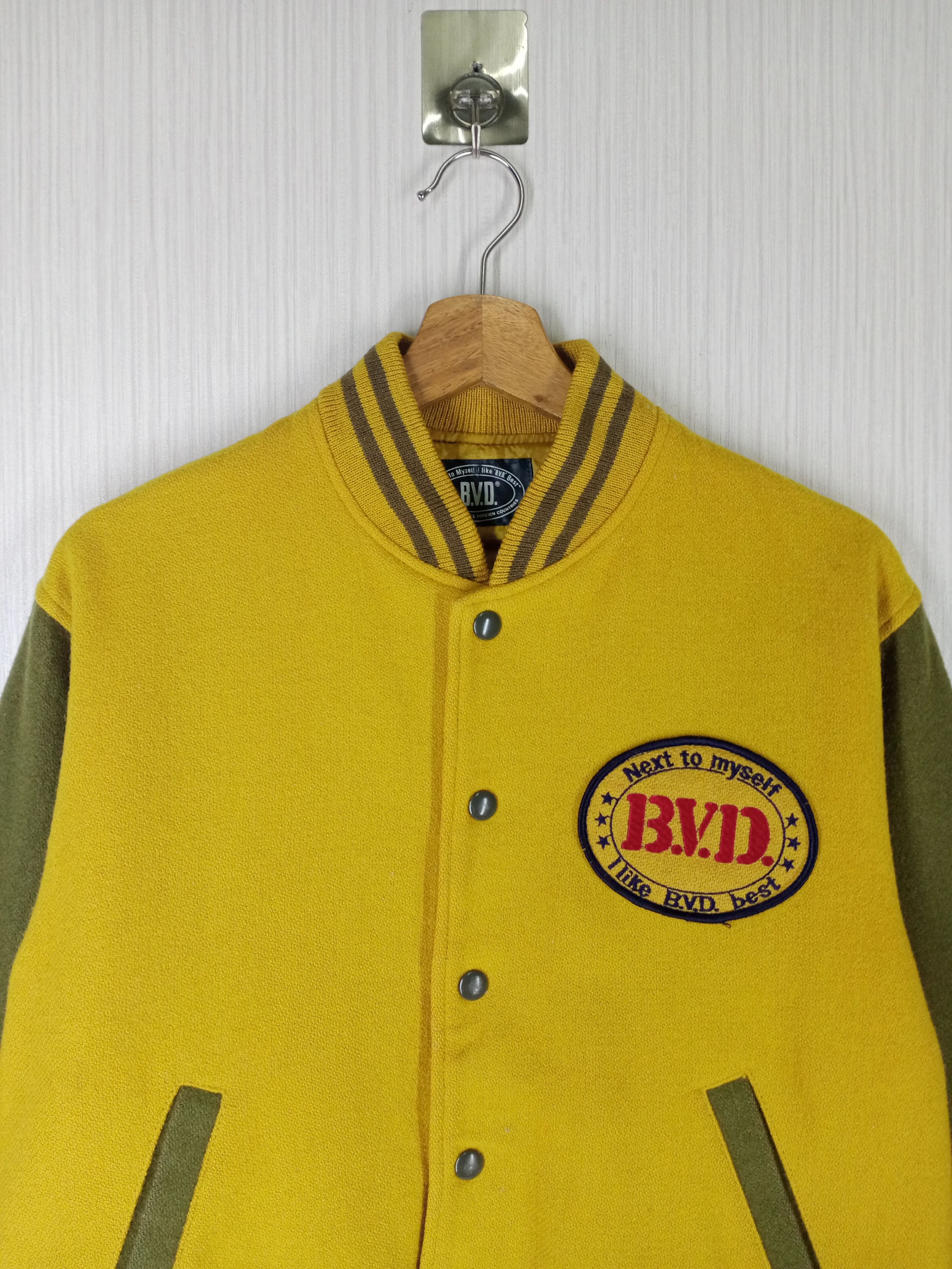 Japanese Brand Rare Vintage B.V.D Wool Varsity Jacket Size US S / EU 44-46 / 1 - 7 Thumbnail
