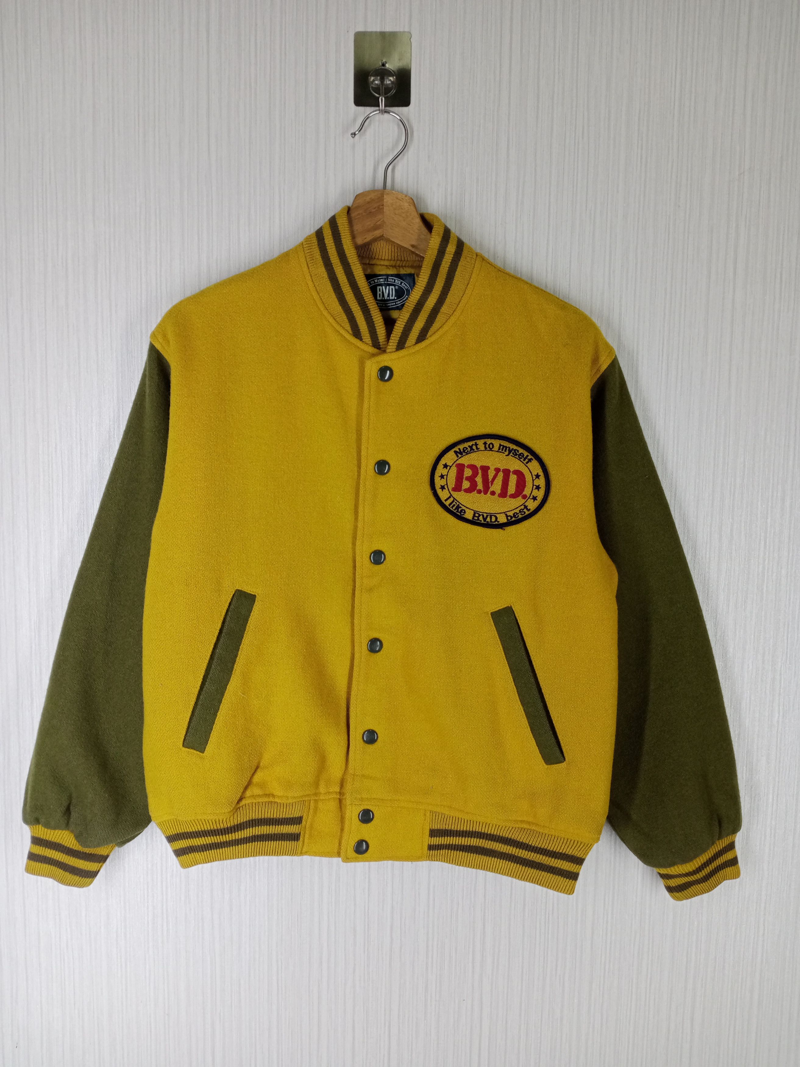 Japanese Brand Rare Vintage B.V.D Wool Varsity Jacket Size US S / EU 44-46 / 1 - 6 Thumbnail