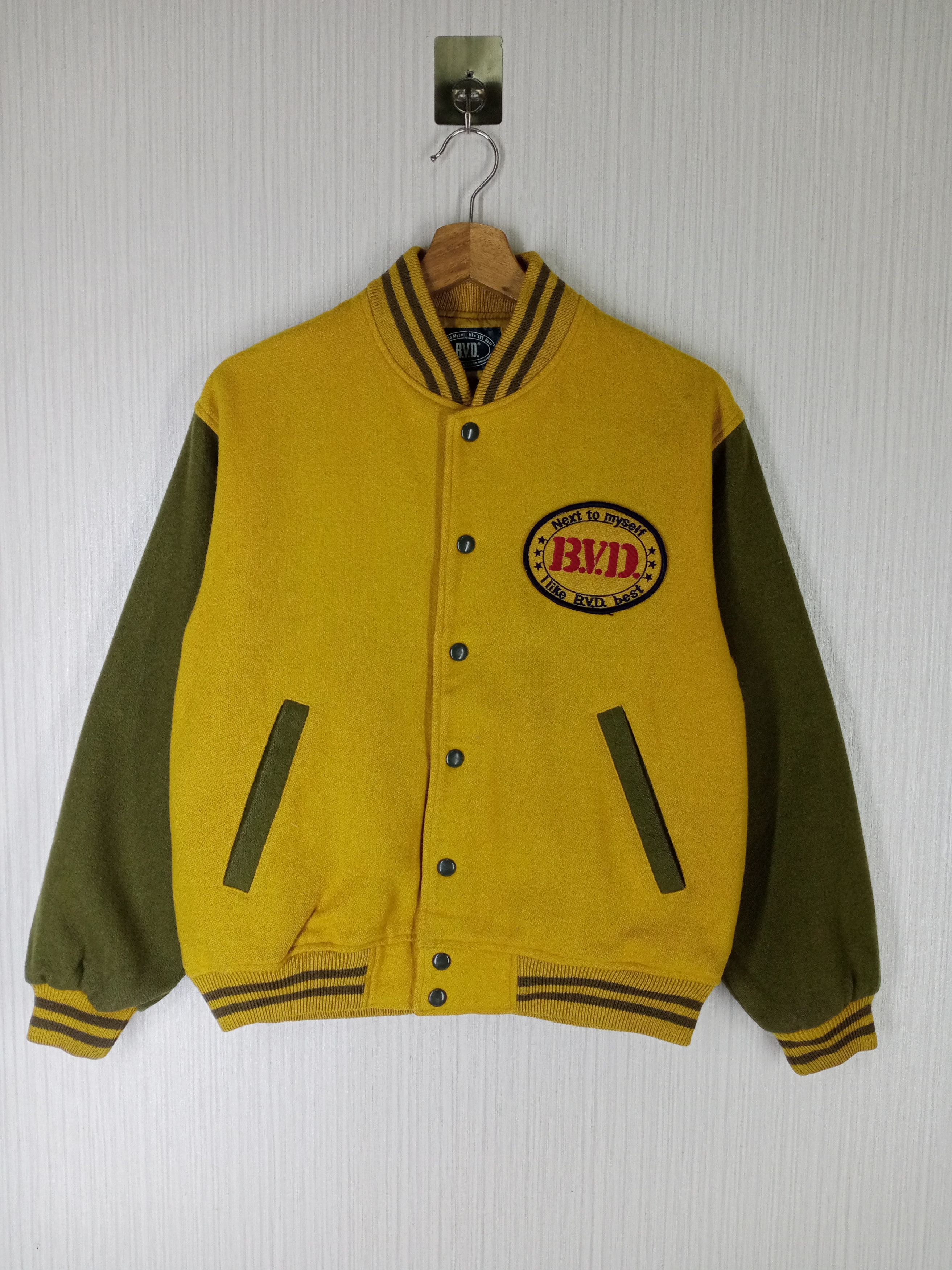 Japanese Brand Rare Vintage B.V.D Wool Varsity Jacket Size US S / EU 44-46 / 1 - 1 Thumbnail