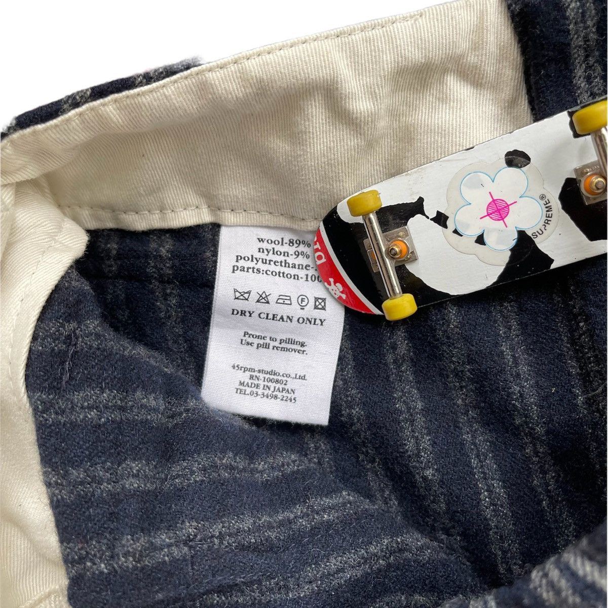 45rpm 45rpm Wool Striped Trousers Size 25" / US 0 / IT 36 - 4 Thumbnail