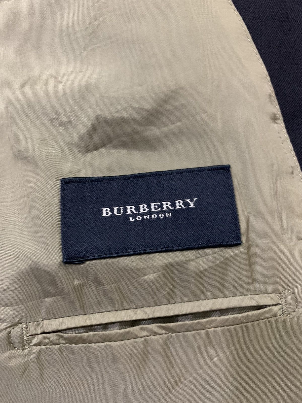 Burberry BURBERRY LONDON Smart Casual Officewear Linen Blazer Jacket Size 40L - 20 Thumbnail