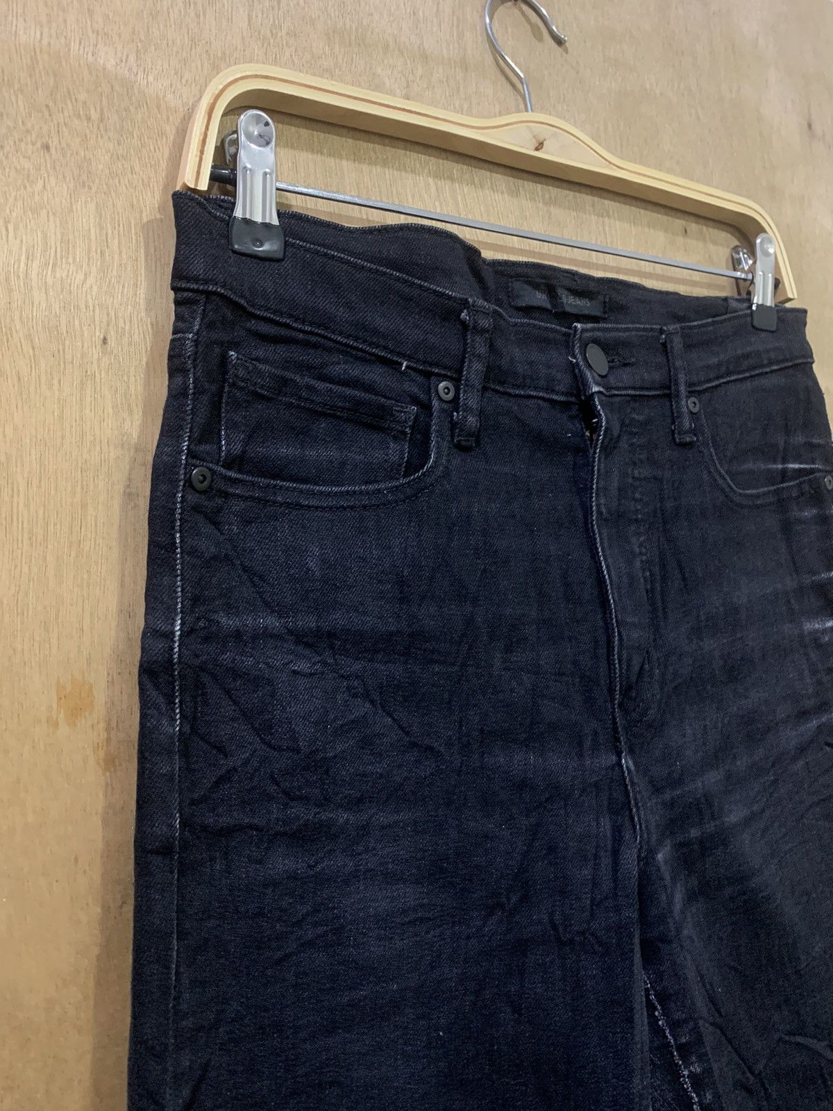 Japanese Brand × Undercover × Uniqlo UNIQLO UNDERCOVER INSPIRED RARE BLACK STREETWEAR DENIM JEAN Size US 30 / EU 46 - 6 Thumbnail