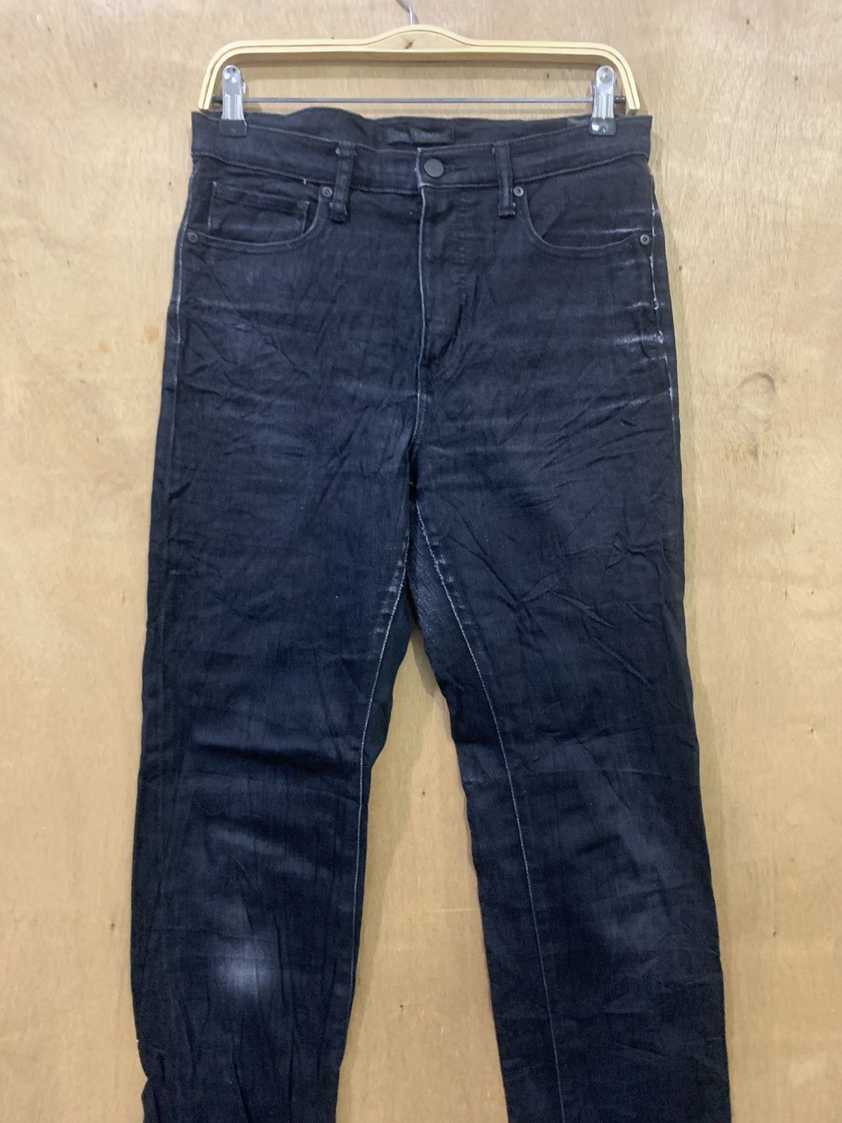Japanese Brand × Undercover × Uniqlo UNIQLO UNDERCOVER INSPIRED RARE BLACK STREETWEAR DENIM JEAN Size US 30 / EU 46 - 4 Thumbnail