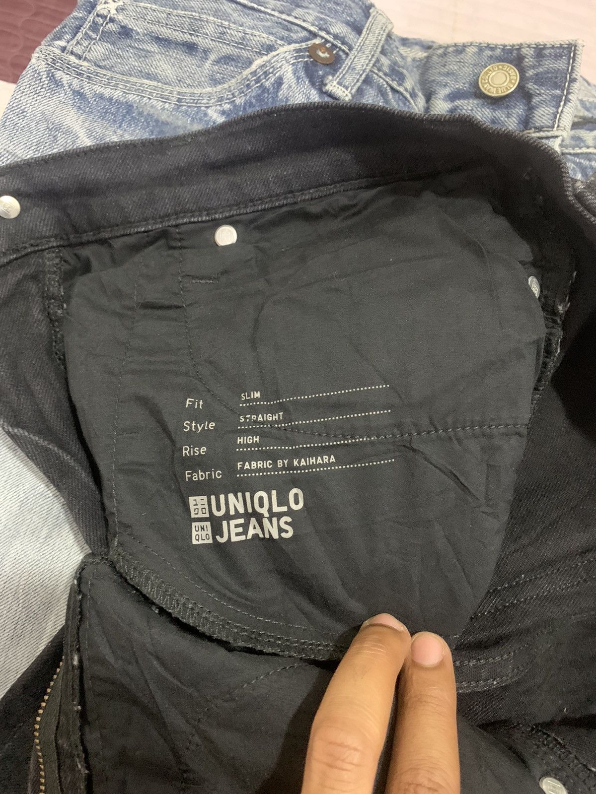 Japanese Brand × Undercover × Uniqlo UNIQLO UNDERCOVER INSPIRED RARE BLACK STREETWEAR DENIM JEAN Size US 30 / EU 46 - 20 Thumbnail