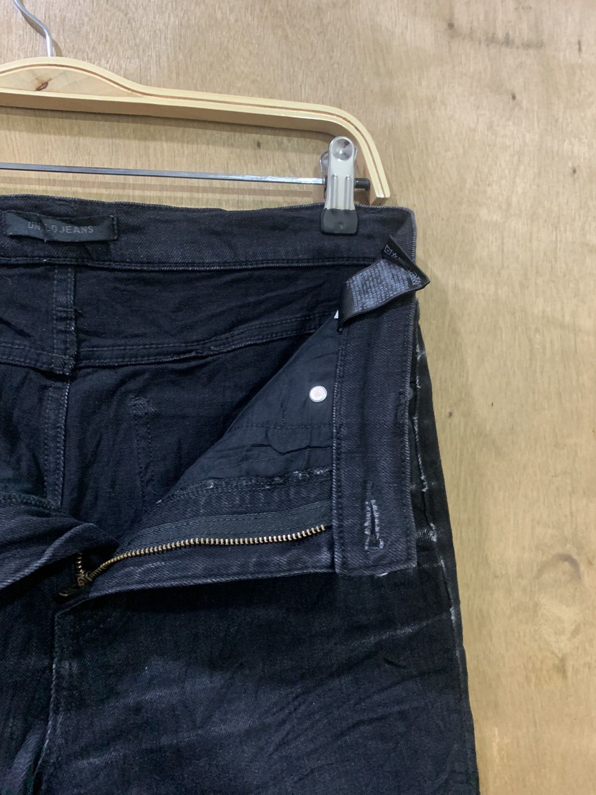 Japanese Brand × Undercover × Uniqlo UNIQLO UNDERCOVER INSPIRED RARE BLACK STREETWEAR DENIM JEAN Size US 30 / EU 46 - 16 Thumbnail