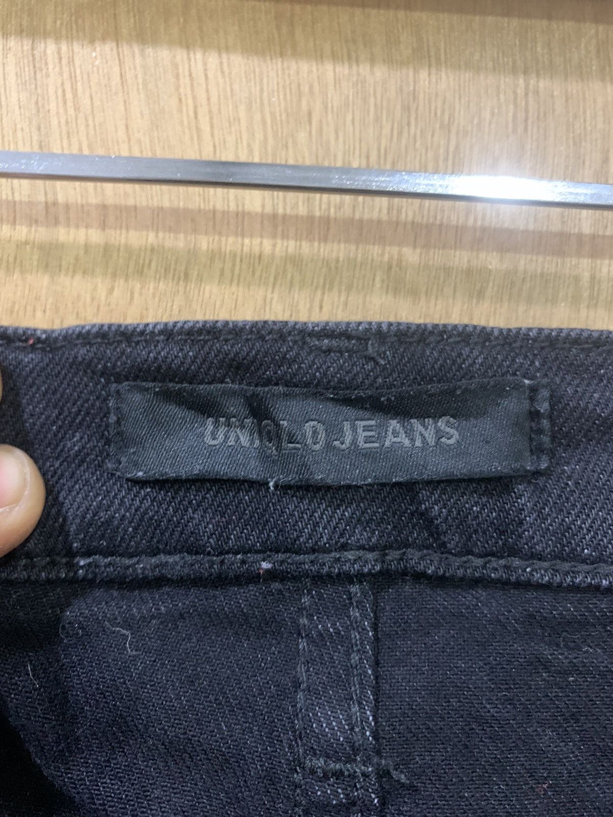 Japanese Brand × Undercover × Uniqlo UNIQLO UNDERCOVER INSPIRED RARE BLACK STREETWEAR DENIM JEAN Size US 30 / EU 46 - 17 Thumbnail