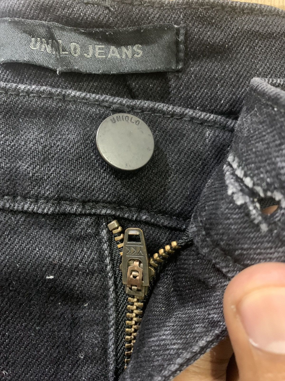 Japanese Brand × Undercover × Uniqlo UNIQLO UNDERCOVER INSPIRED RARE BLACK STREETWEAR DENIM JEAN Size US 30 / EU 46 - 9 Thumbnail