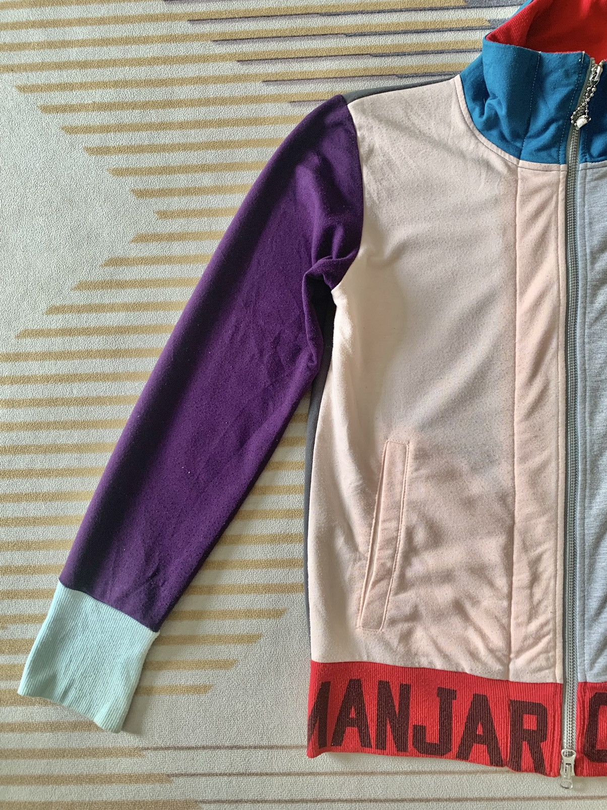 Japanese Brand PPFM Colour Blok Zip Up Sweaters Size US M / EU 48-50 / 2 - 3 Thumbnail