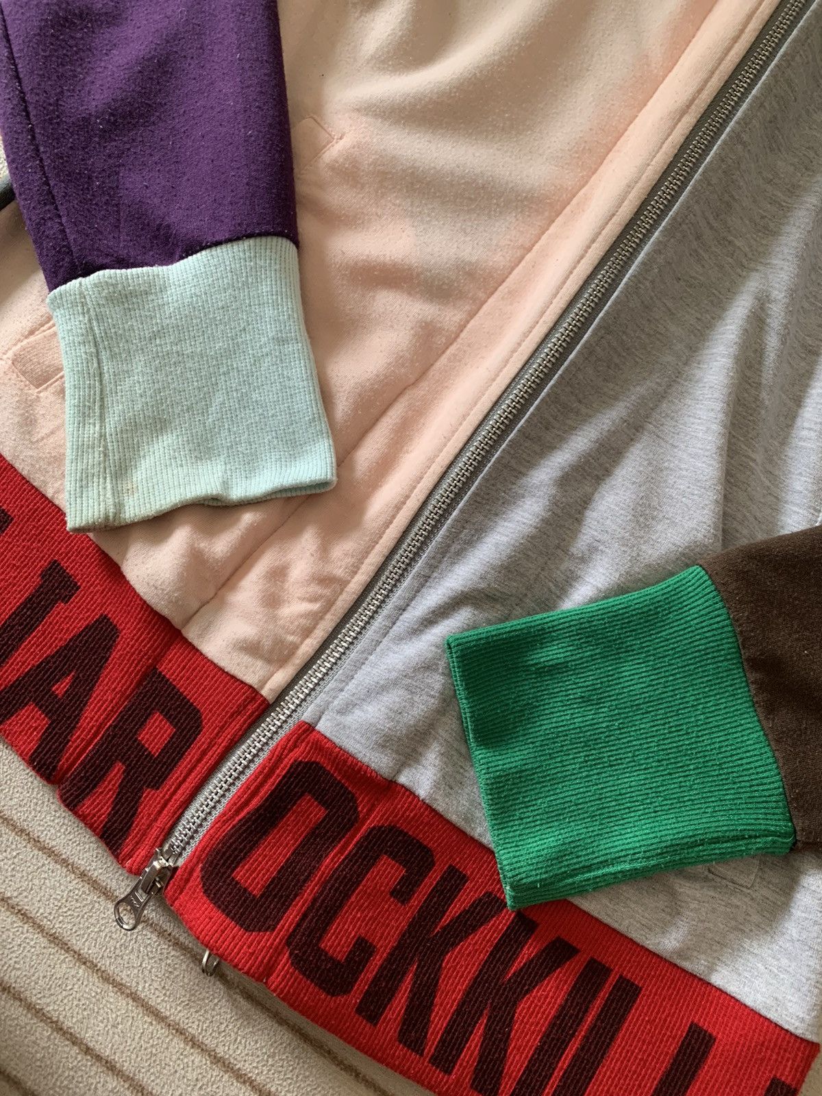Japanese Brand PPFM Colour Blok Zip Up Sweaters Size US M / EU 48-50 / 2 - 9 Thumbnail
