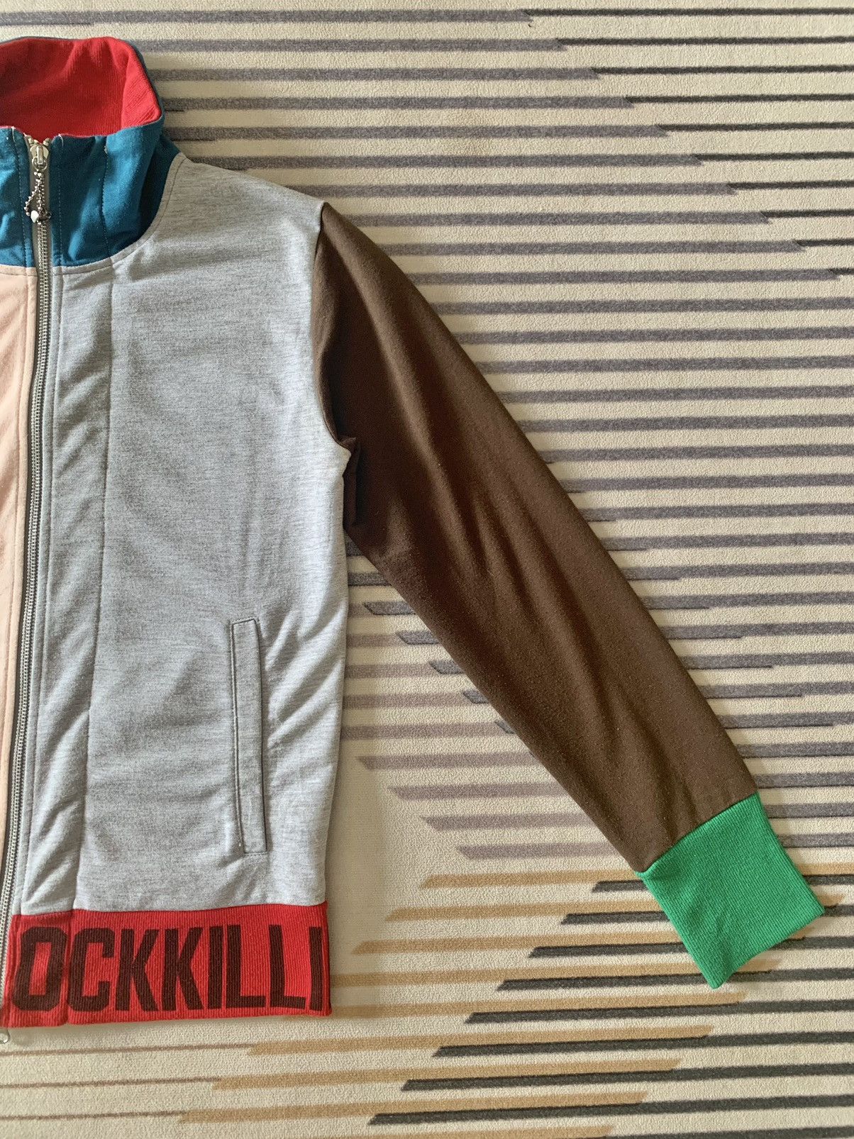 Japanese Brand PPFM Colour Blok Zip Up Sweaters Size US M / EU 48-50 / 2 - 4 Thumbnail