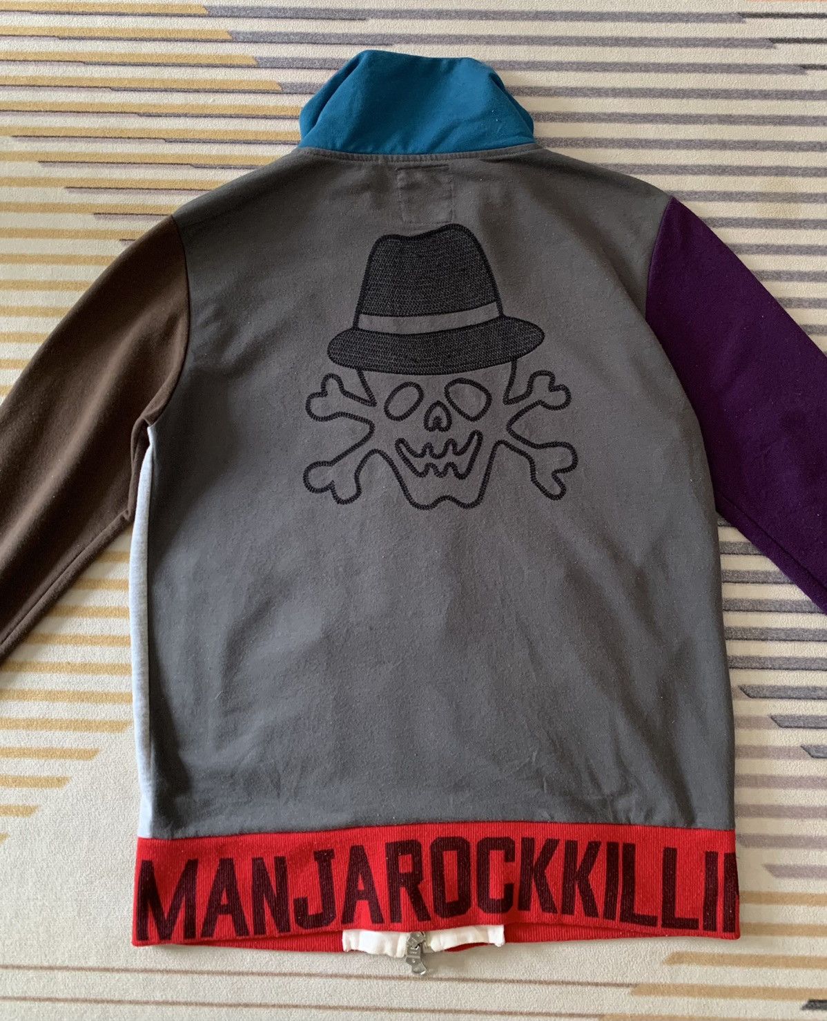Japanese Brand PPFM Colour Blok Zip Up Sweaters Size US M / EU 48-50 / 2 - 2 Thumbnail