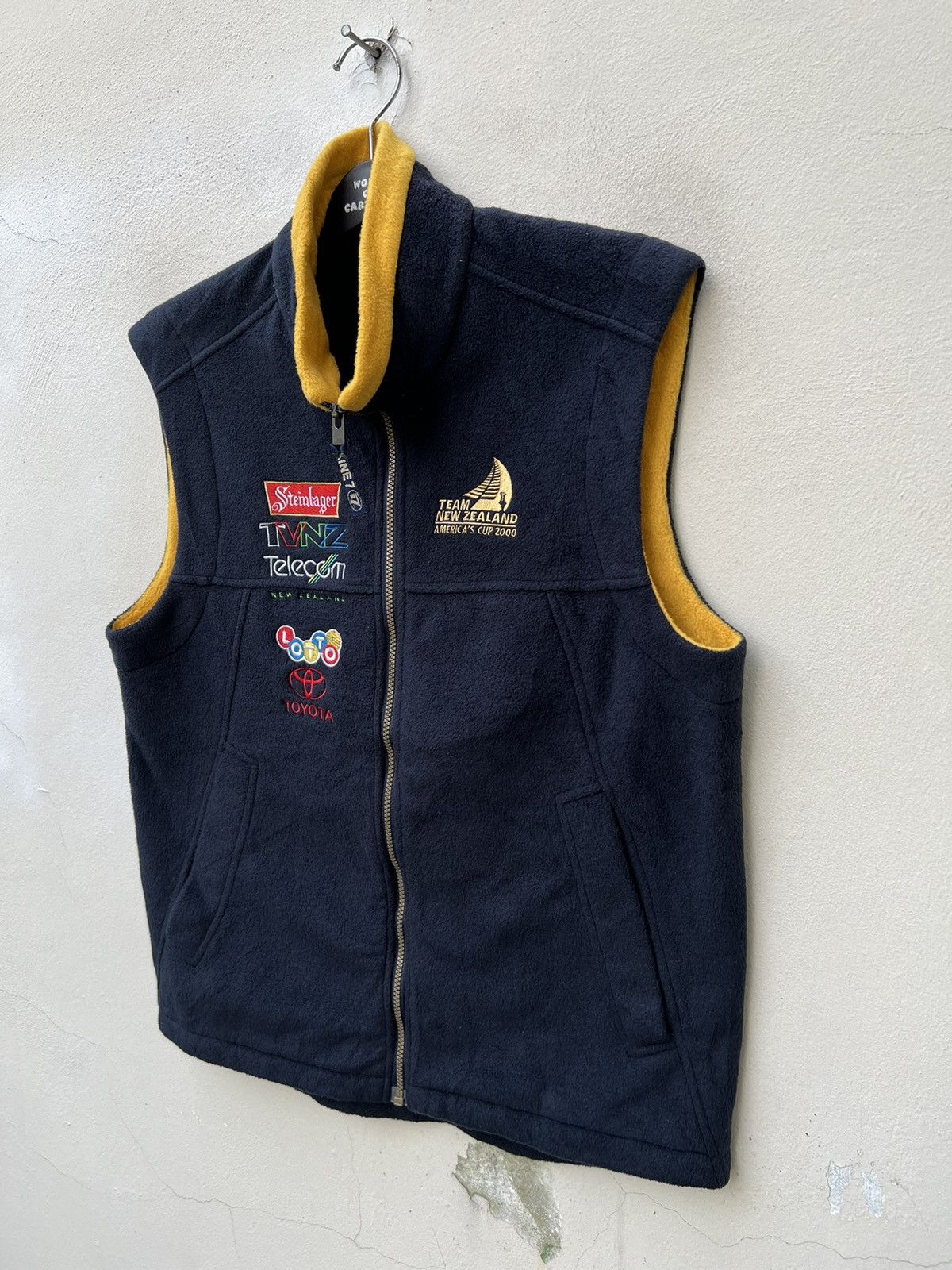 Vintage Vintage 2000 LINE7 America’s Cup Navy Fleece Rugby Vest Size US M / EU 48-50 / 2 - 7 Thumbnail