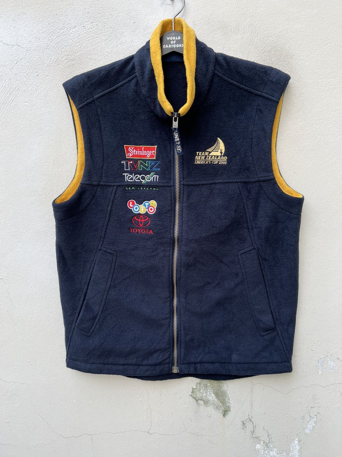Vintage Vintage 2000 LINE7 America’s Cup Navy Fleece Rugby Vest Size US M / EU 48-50 / 2 - 3 Thumbnail