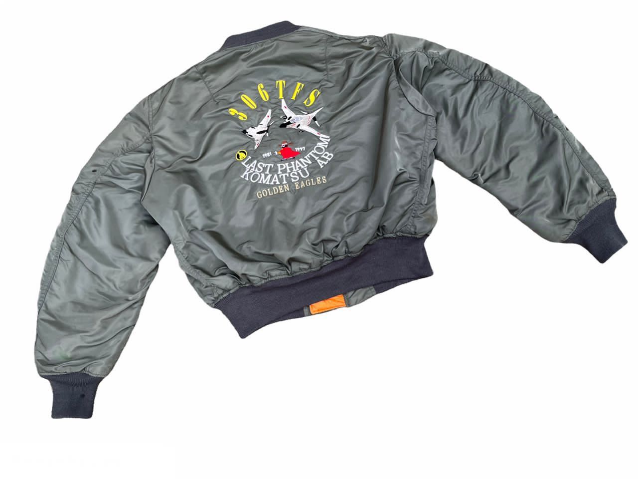 ジャケット・アウター 70-80s HOPE MFG ma-1 flight jacket Vintage 70s ALPHA INDUSTRIES Patch Flight MA-1 Bomber Jacket Green