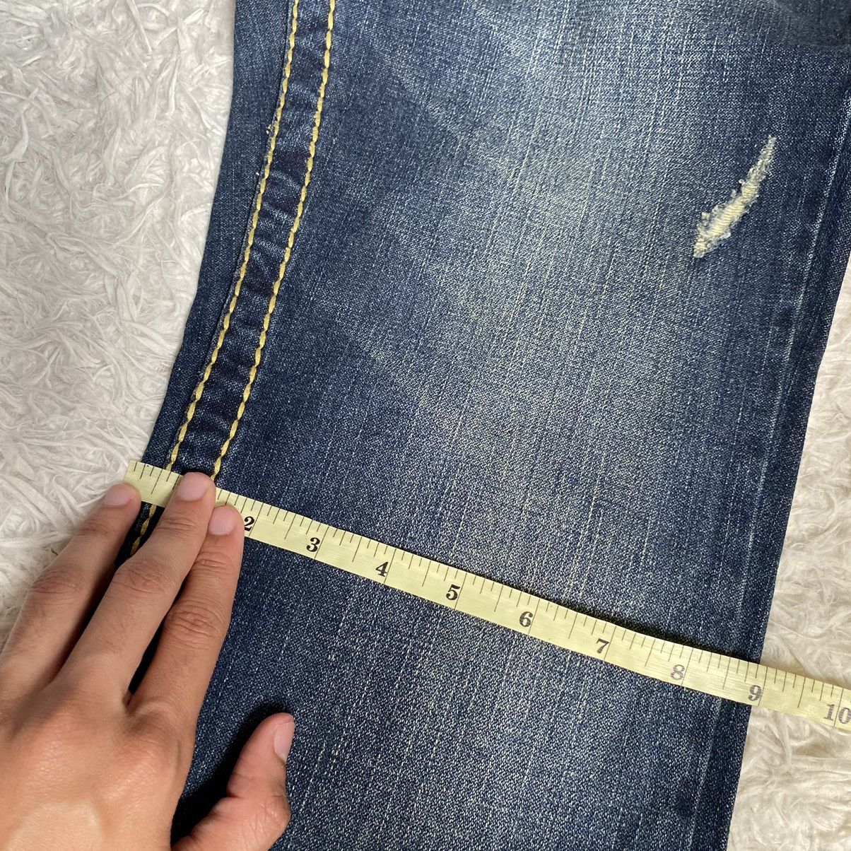 True Religion Vintage True Religion Billy Super T Yellow Stitch Jeans Size US 32 / EU 48 - 17 Thumbnail