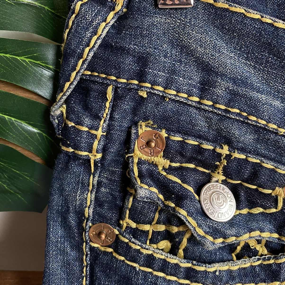 True Religion Vintage True Religion Billy Super T Yellow Stitch Jeans Size US 32 / EU 48 - 13 Thumbnail