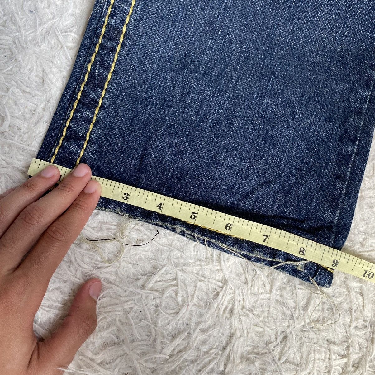 True Religion Vintage True Religion Billy Super T Yellow Stitch Jeans Size US 32 / EU 48 - 18 Thumbnail