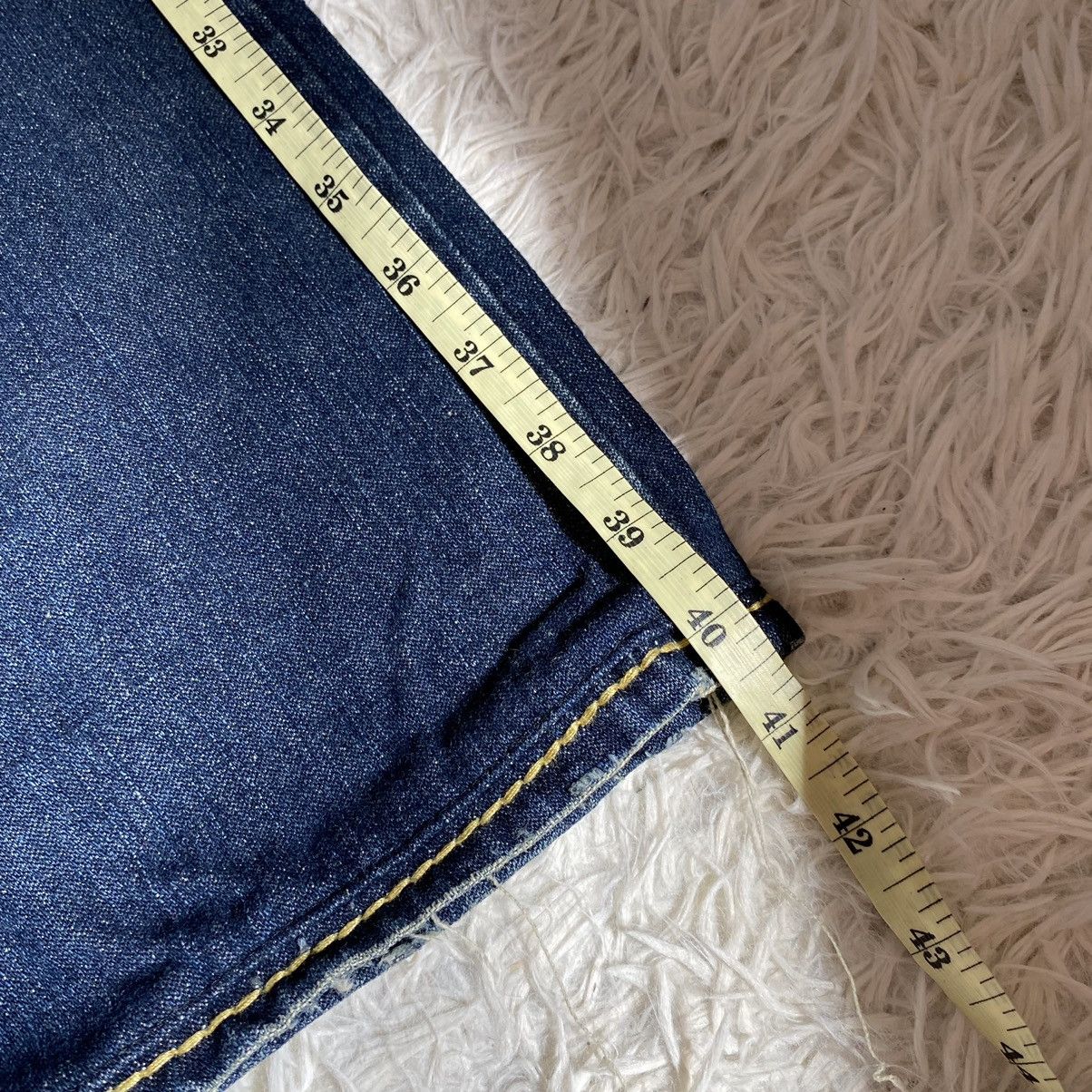 True Religion Vintage True Religion Billy Super T Yellow Stitch Jeans Size US 32 / EU 48 - 19 Thumbnail