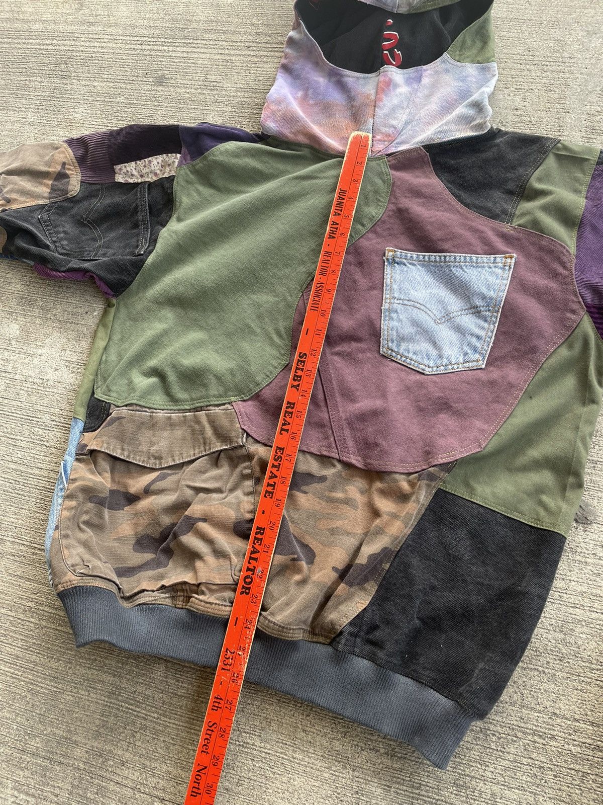 Vintage Hand Made Patchwork Cargo Hoodie Size US M / EU 48-50 / 2 - 9 Thumbnail
