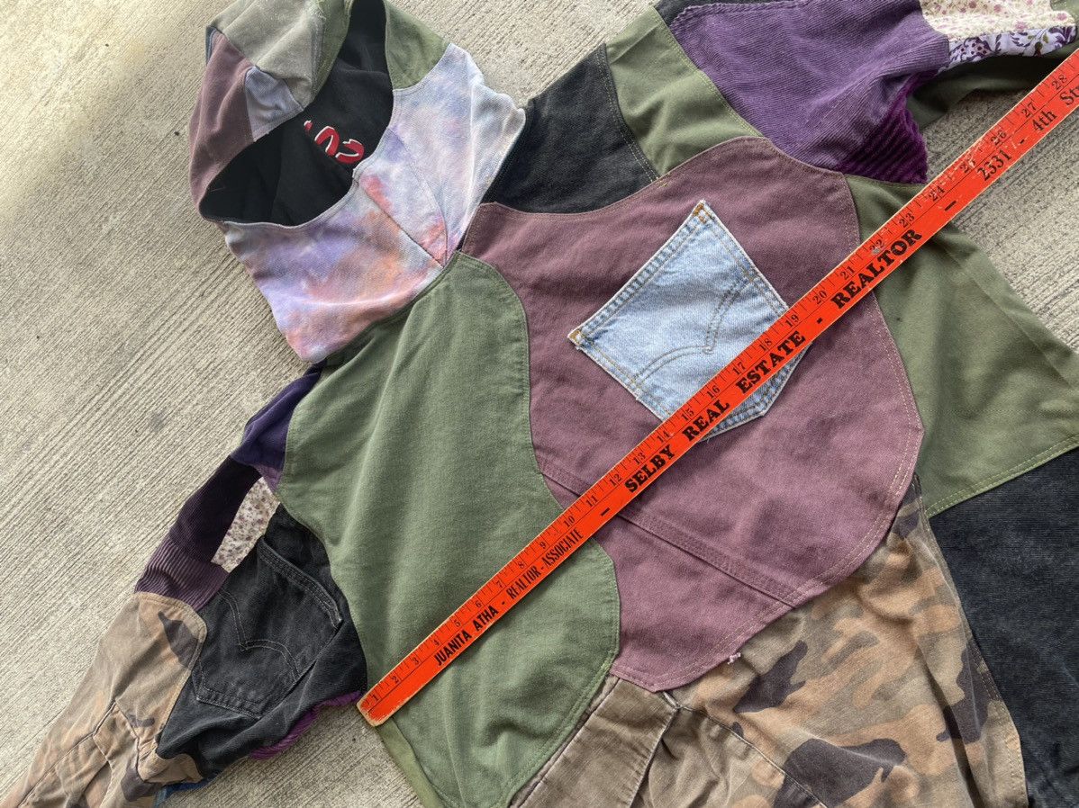 Vintage Hand Made Patchwork Cargo Hoodie Size US M / EU 48-50 / 2 - 8 Thumbnail