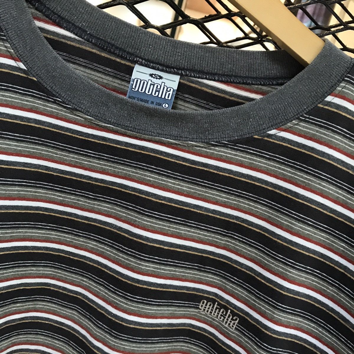 Gotcha VINTAGE GOTCHA 90s STRIPE SHIRT Size US L / EU 52-54 / 3 - 3 Thumbnail