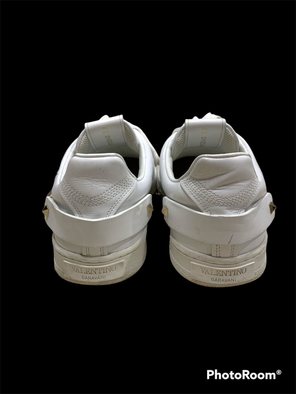 Valentino VALENTINO GARAVANI PERFORATED BIG LOGO LEATHER SHOES Size US 6.5 / EU 39-40 - 5 Thumbnail