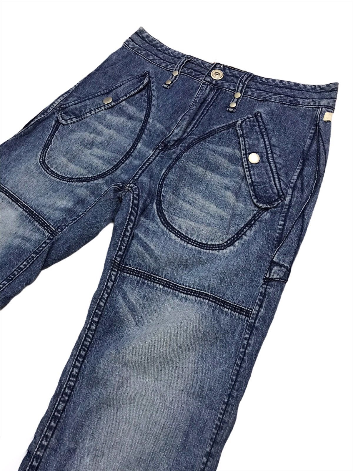 Designer Heart Jean Parachute Denim Pant Size US 30 / EU 46 - 3 Thumbnail