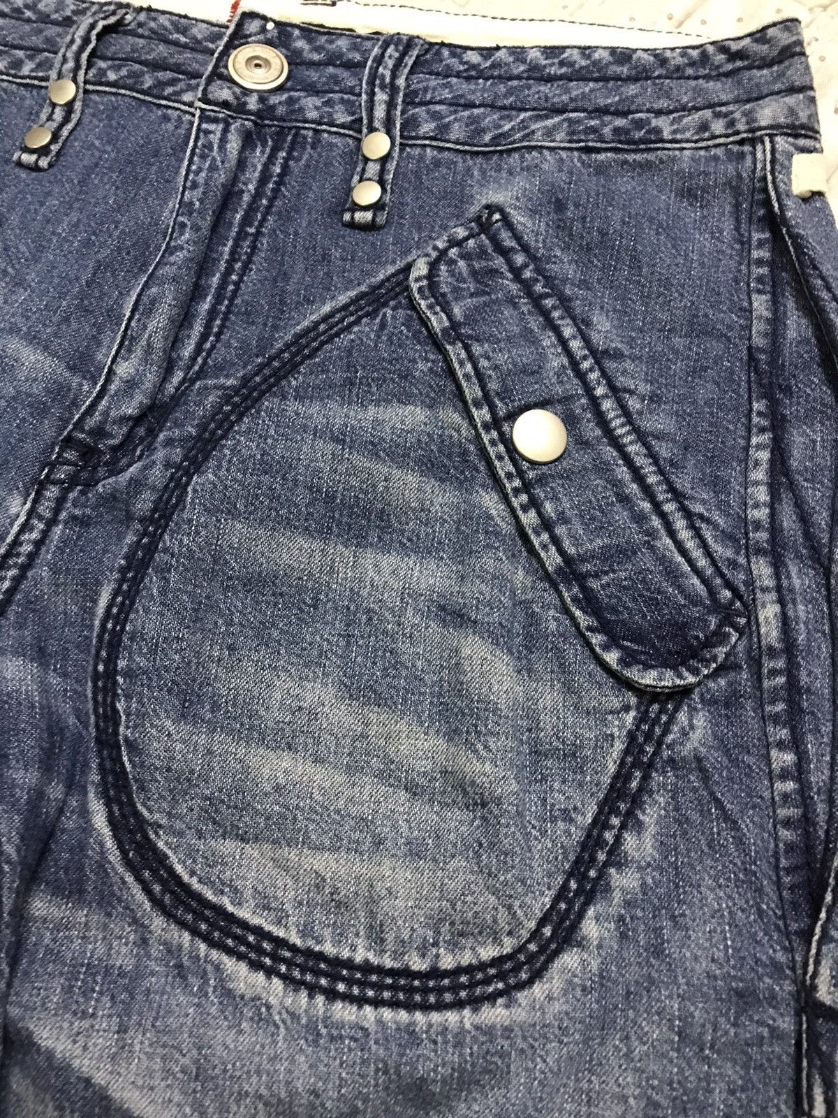 Designer Heart Jean Parachute Denim Pant Size US 30 / EU 46 - 6 Thumbnail