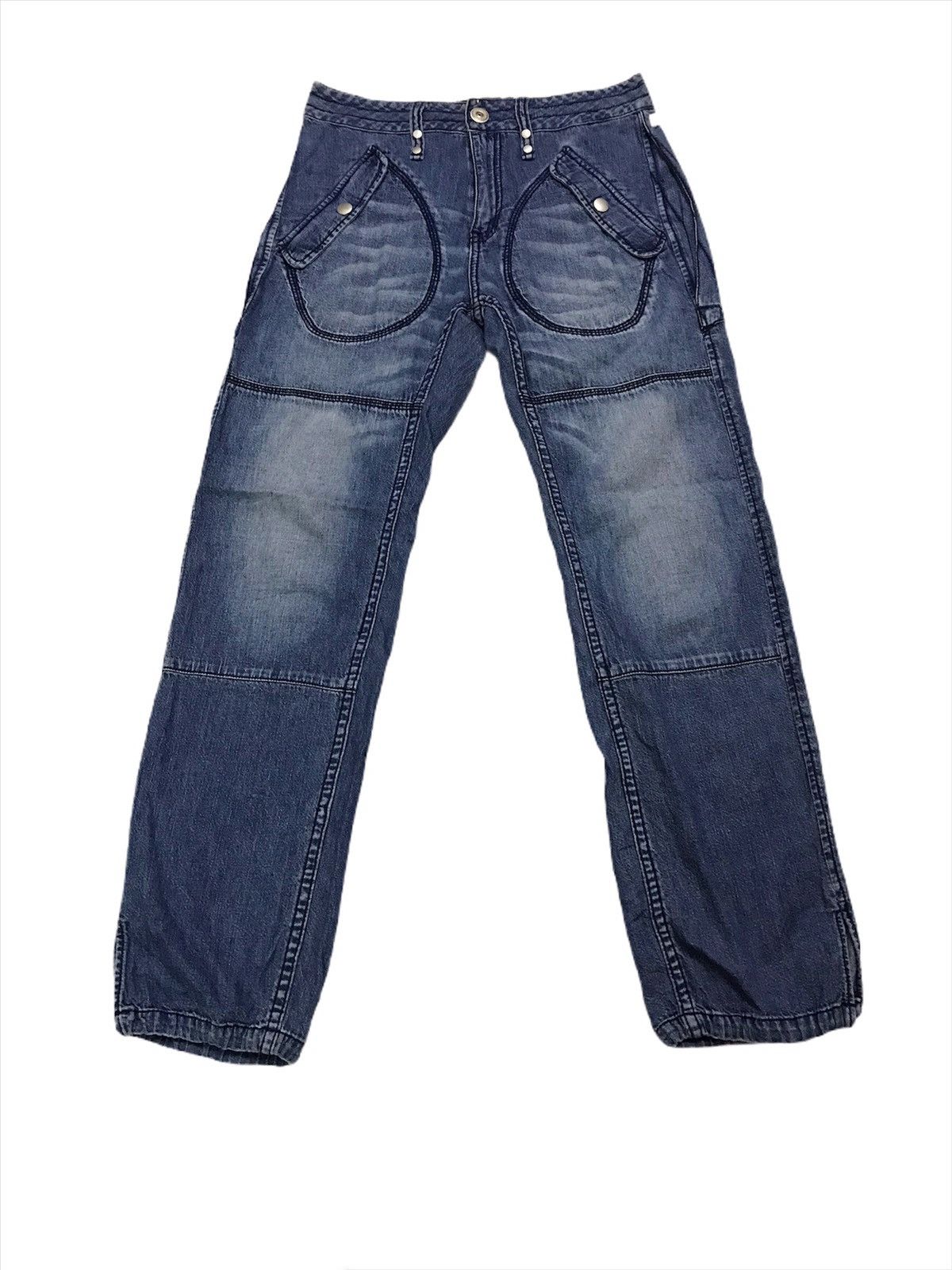 Designer Heart Jean Parachute Denim Pant Size US 30 / EU 46 - 2 Thumbnail