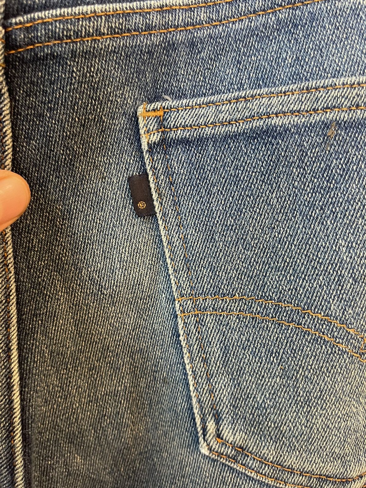 Vintage BLACK TAB BLANK Blue Dirt Wash levi Jeans 32 34 36