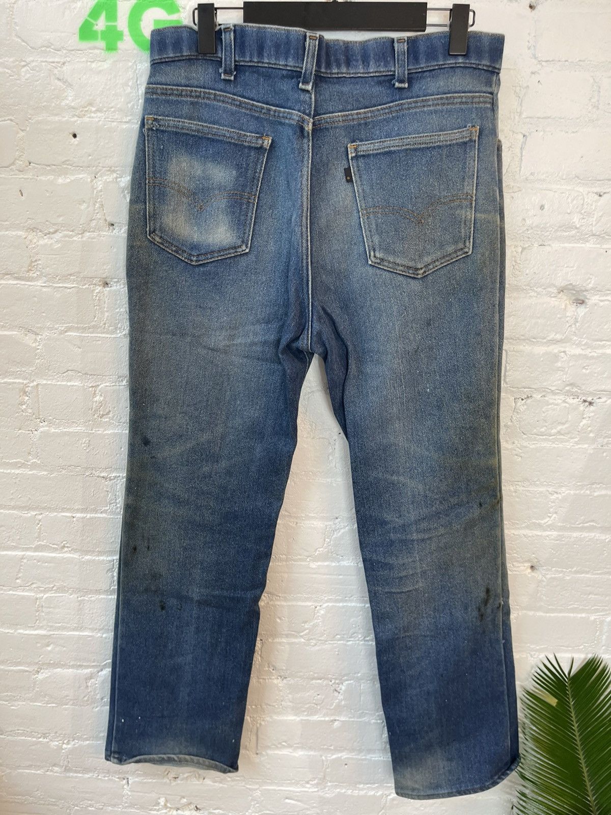 Vintage BLACK TAB BLANK Blue Dirt Wash levi Jeans 32 34 36