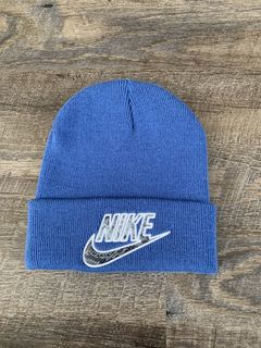 Supreme Supreme Nike Snakeskin Beanie Blue | Grailed