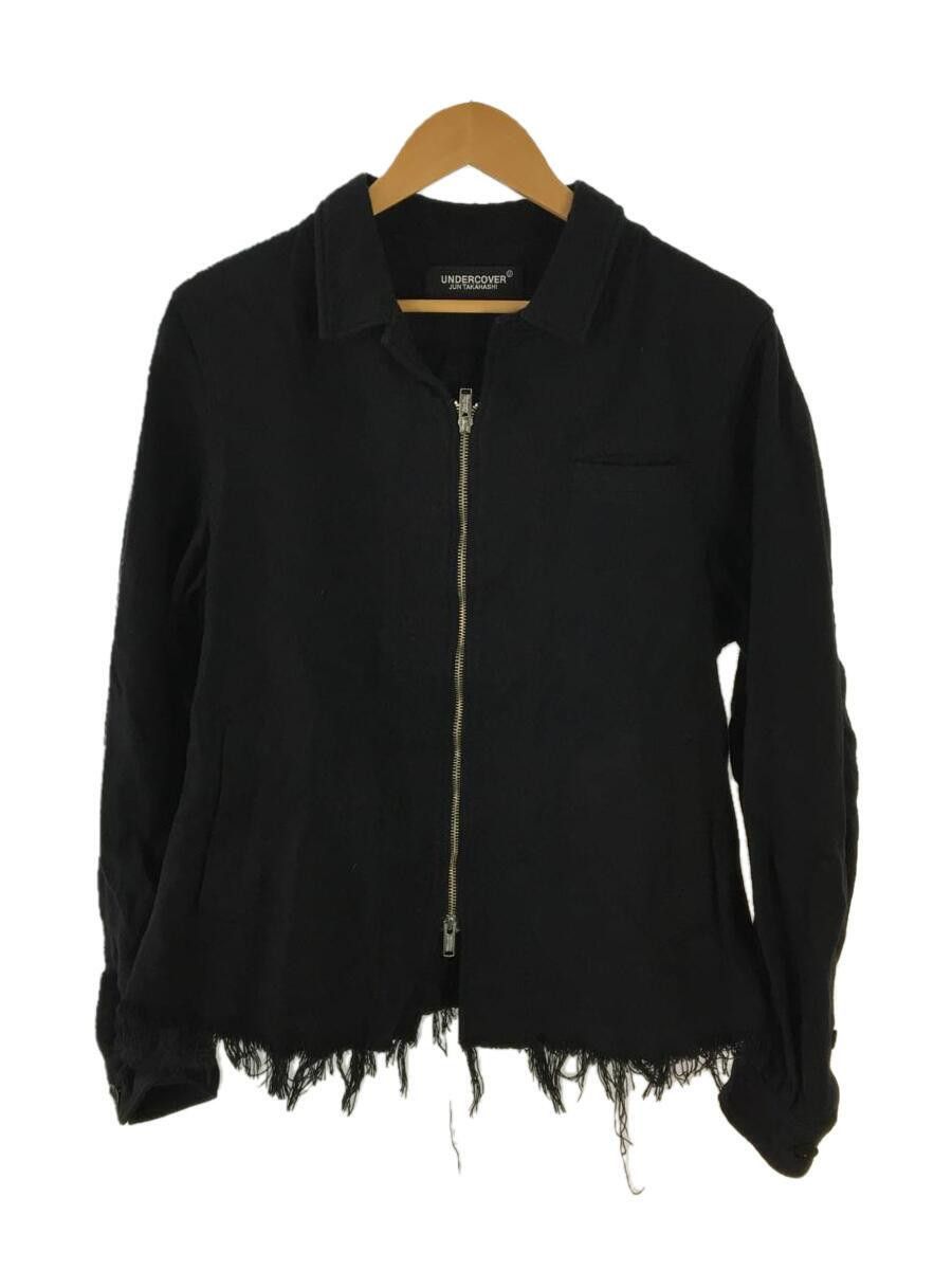 Pre-owned Undercover Ss18 Fray Processed Boxy Jacket In Black