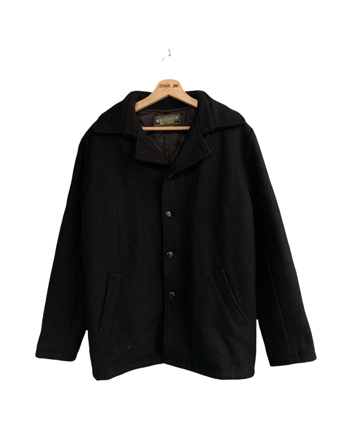 Neighborhood Coat Black Colour