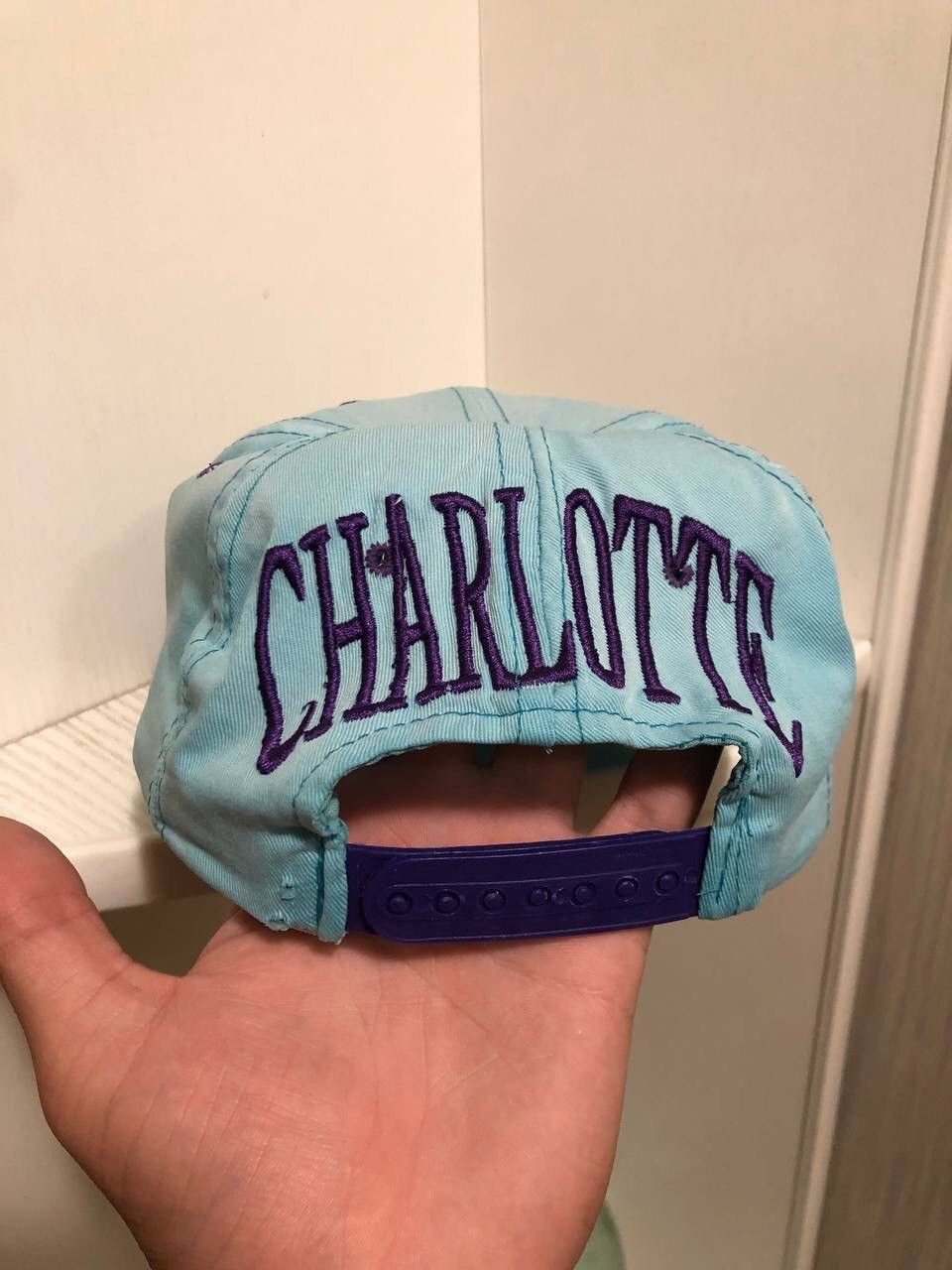 NBA × Starter × Vintage Charlotte Hornets vinatge cap embrioded 90s Size ONE SIZE - 5 Thumbnail