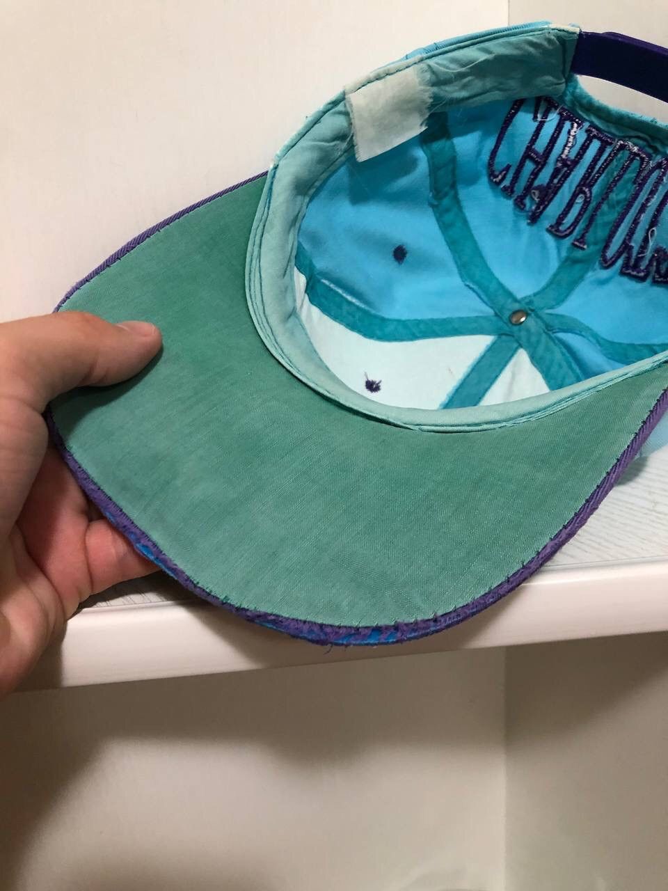 NBA × Starter × Vintage Charlotte Hornets vinatge cap embrioded 90s Size ONE SIZE - 8 Thumbnail